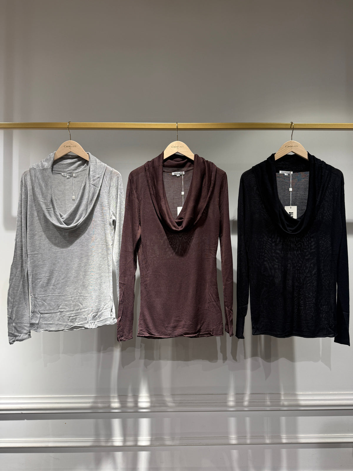Pull Jamie en maille col foulard