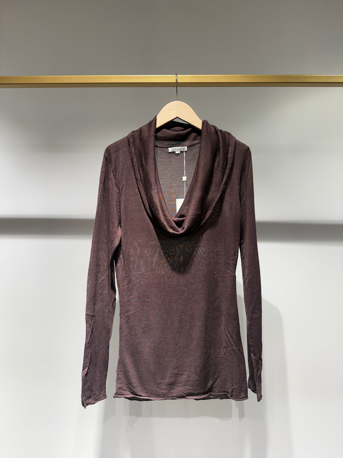 Pull Jamie en maille col foulard