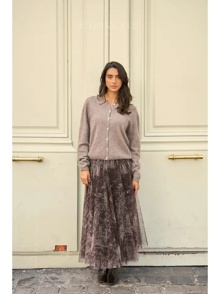 Gilet fluffy laine & cachemire