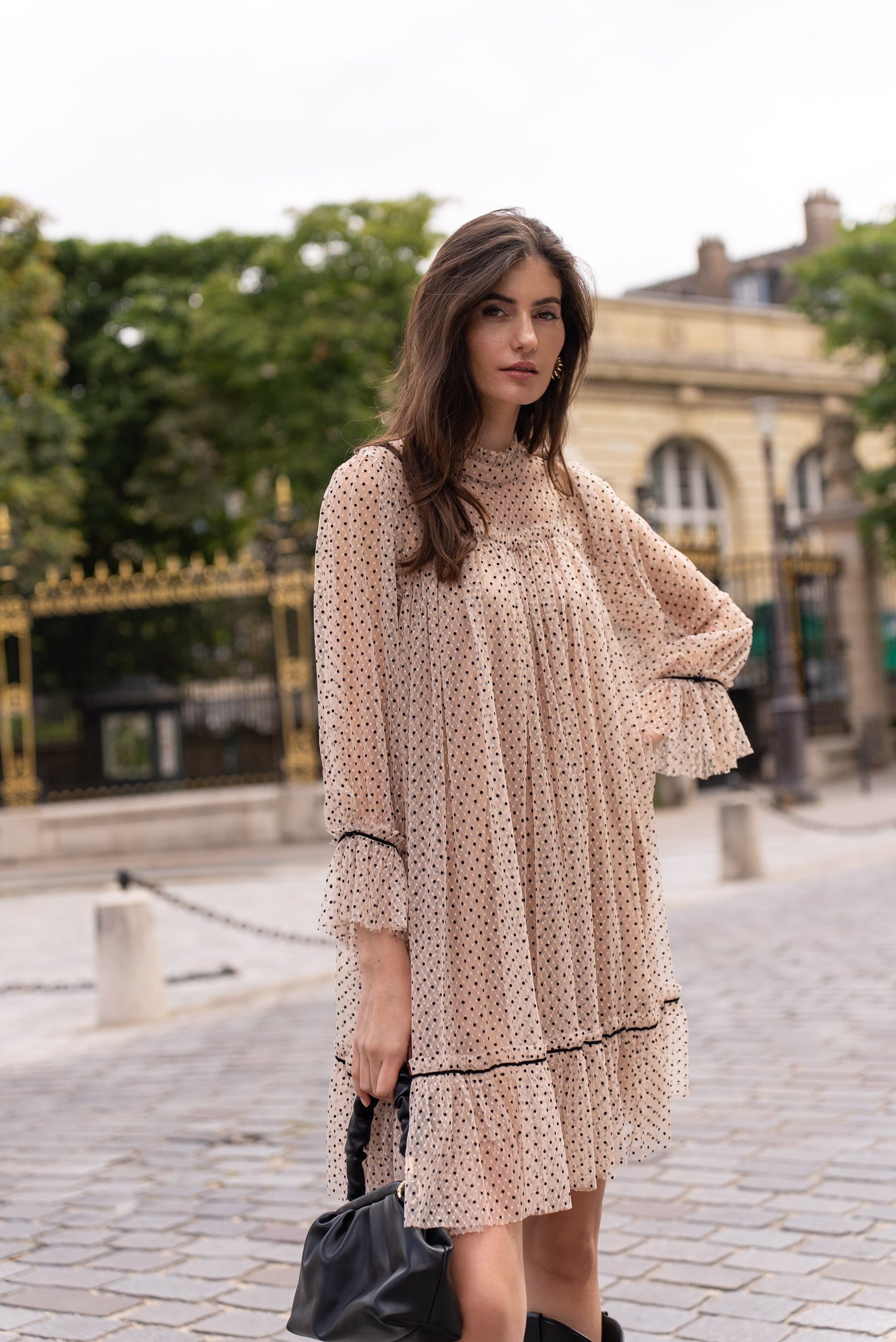 Robe Iris en tulle plumetis