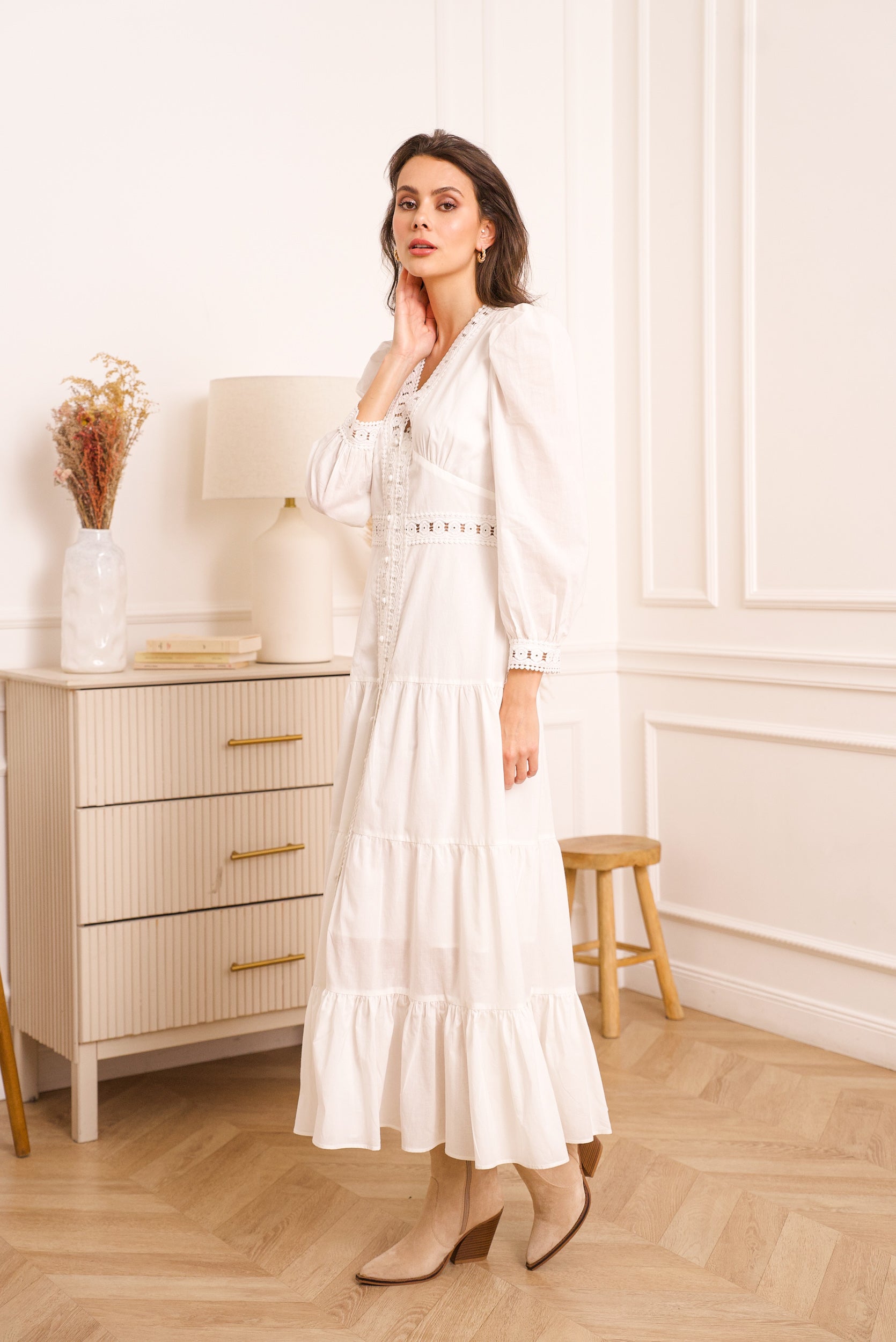Robe longue Avril en coton