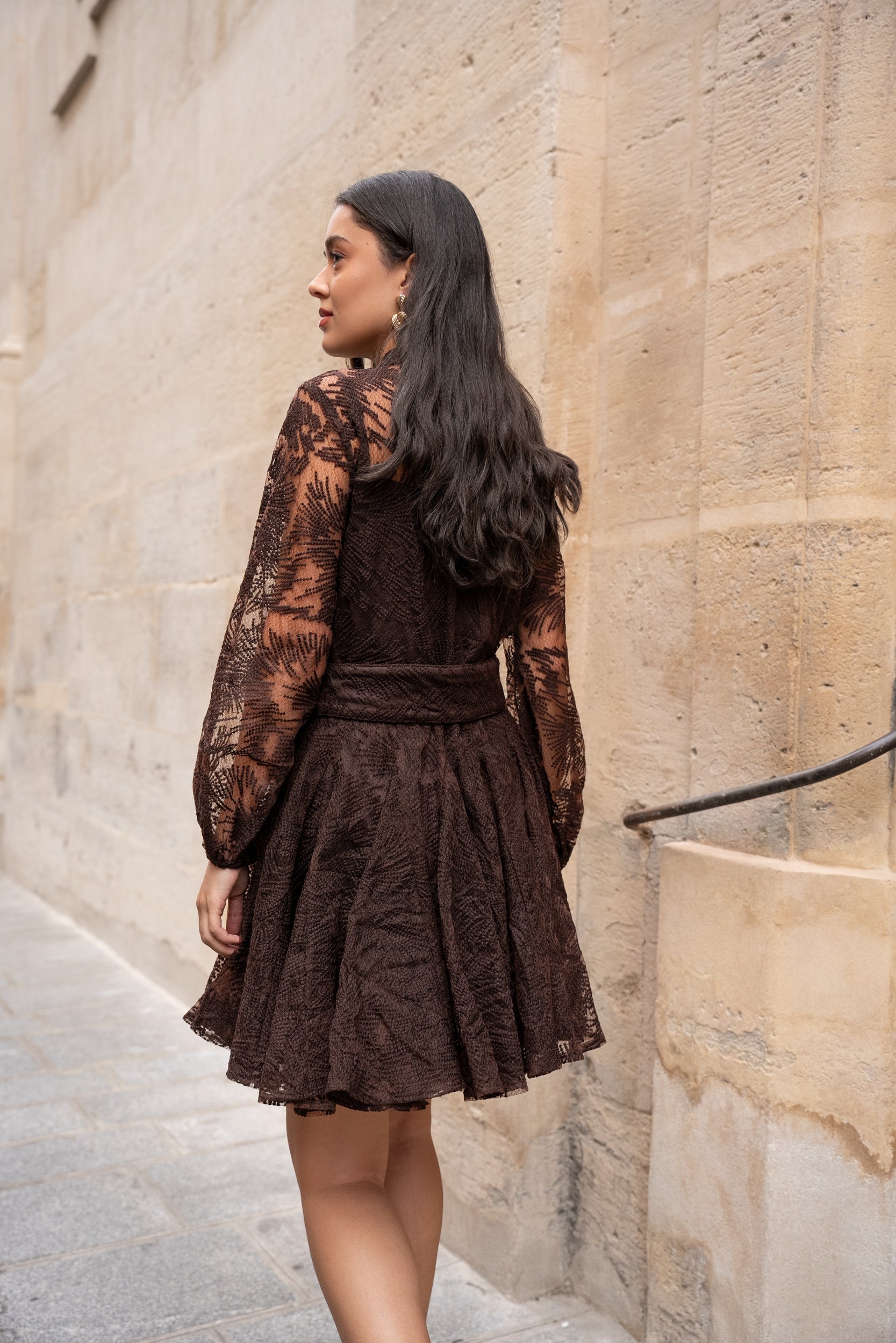 Sonia lace skater dress