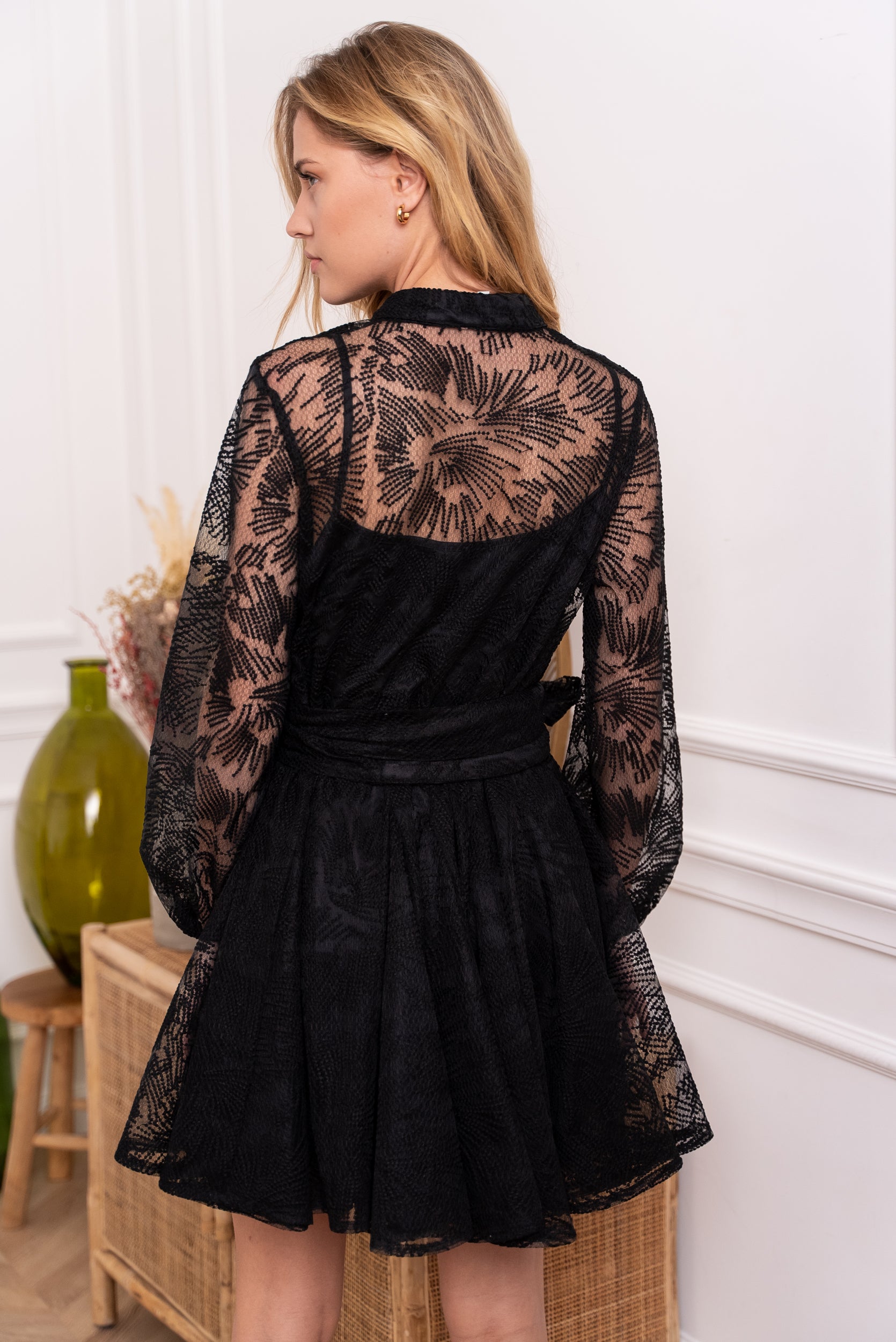 Robe patineuse Sonia en dentelle