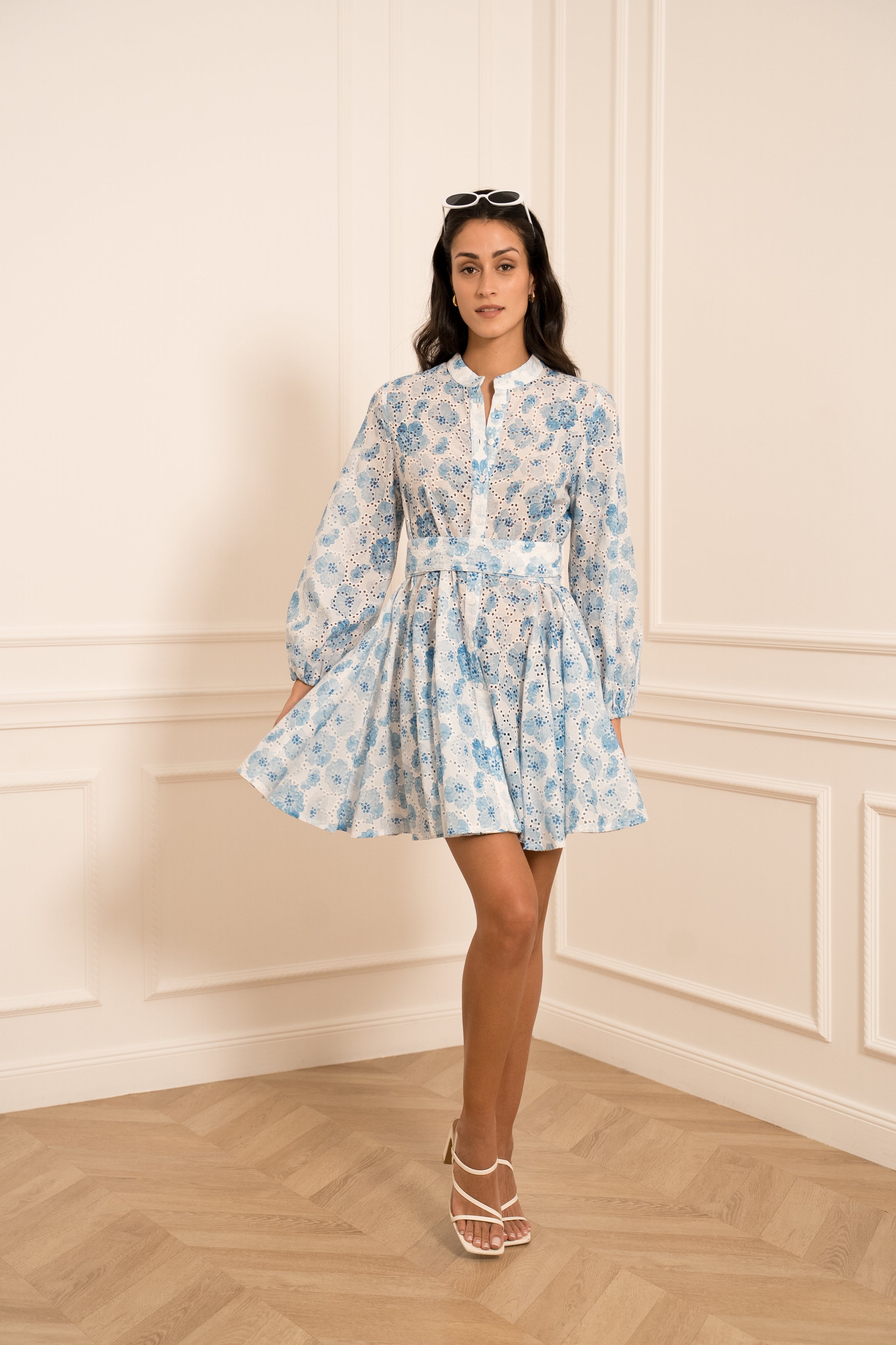 Robe patineuse Sonia broderie imprimé