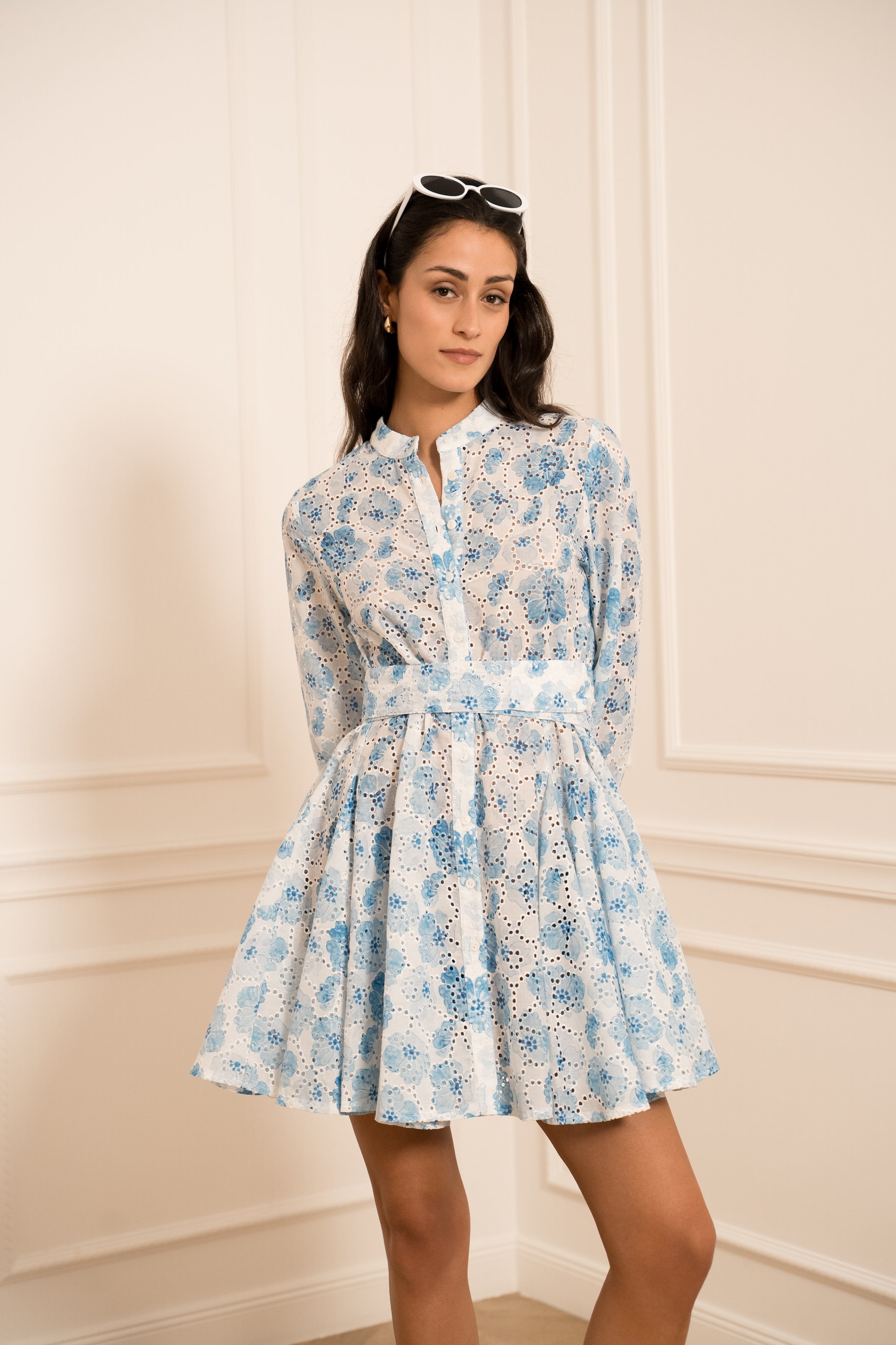 Robe patineuse Sonia broderie imprimé