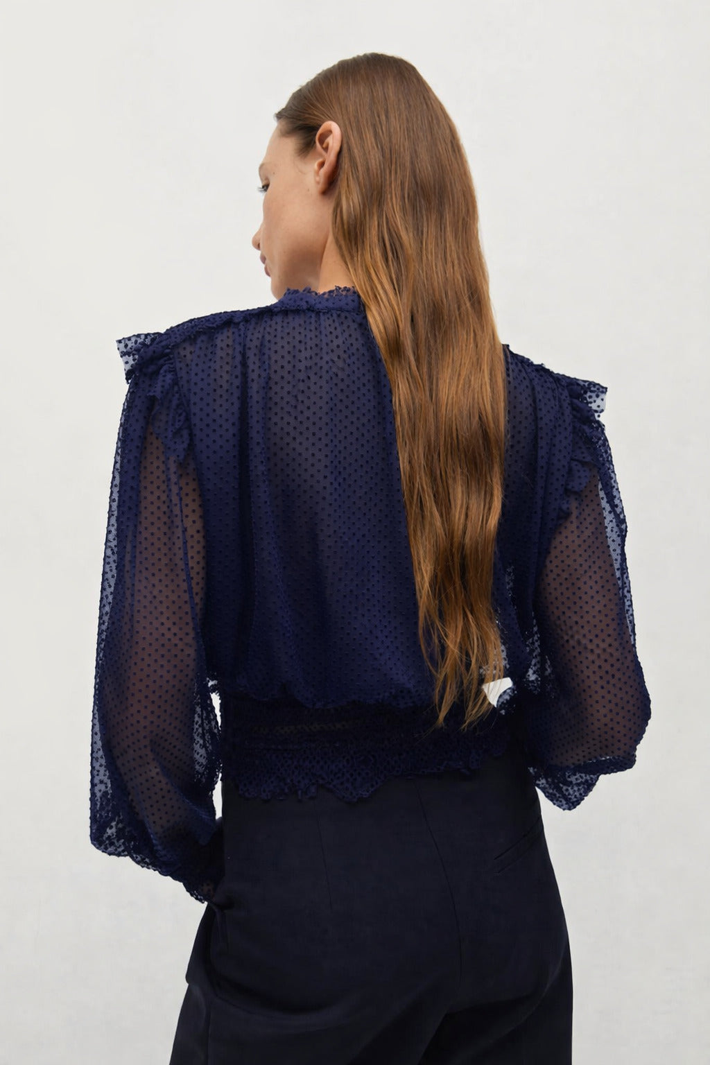 Coco dotted lace blouse
