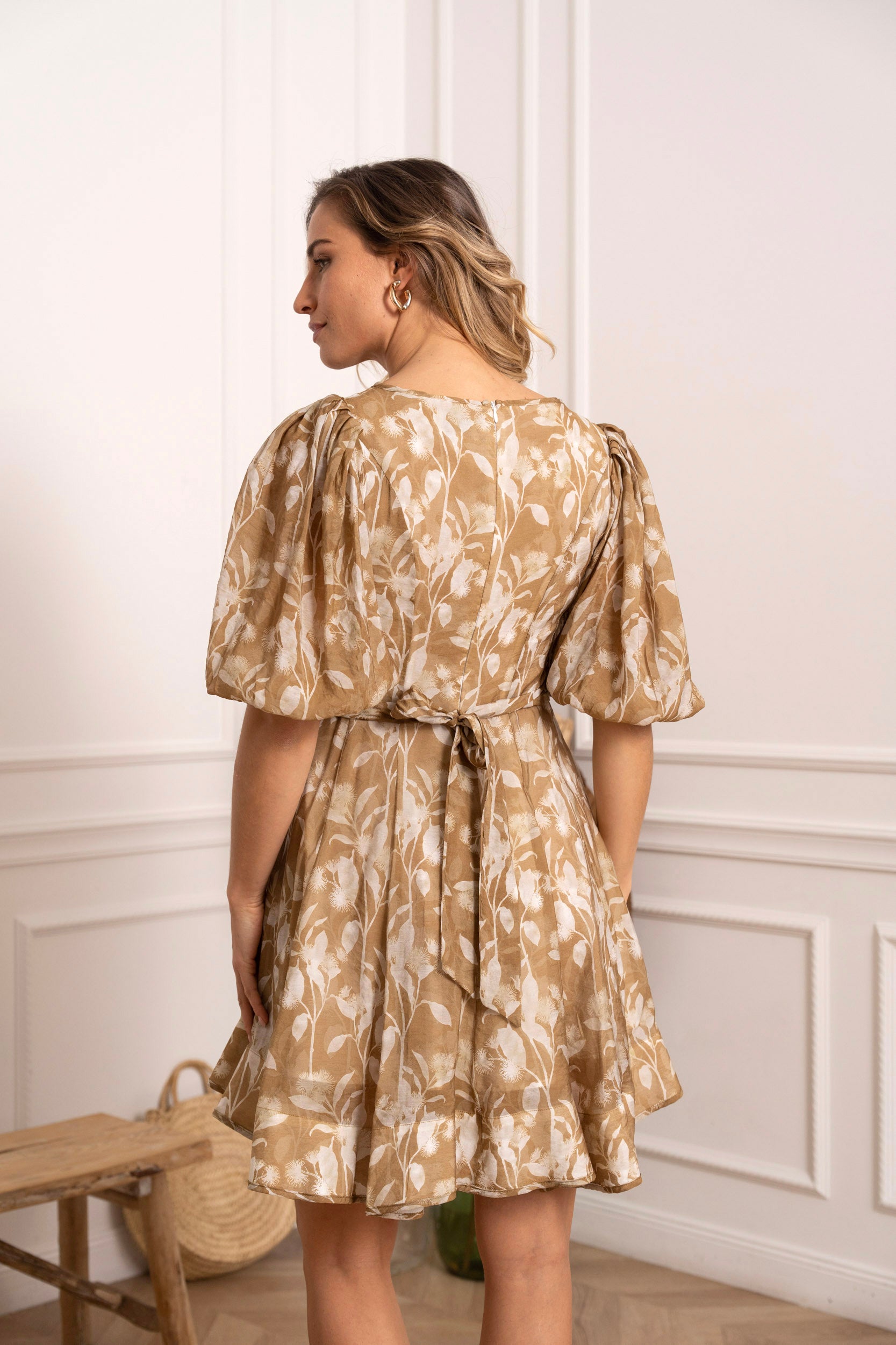 Sonia floral silk dress