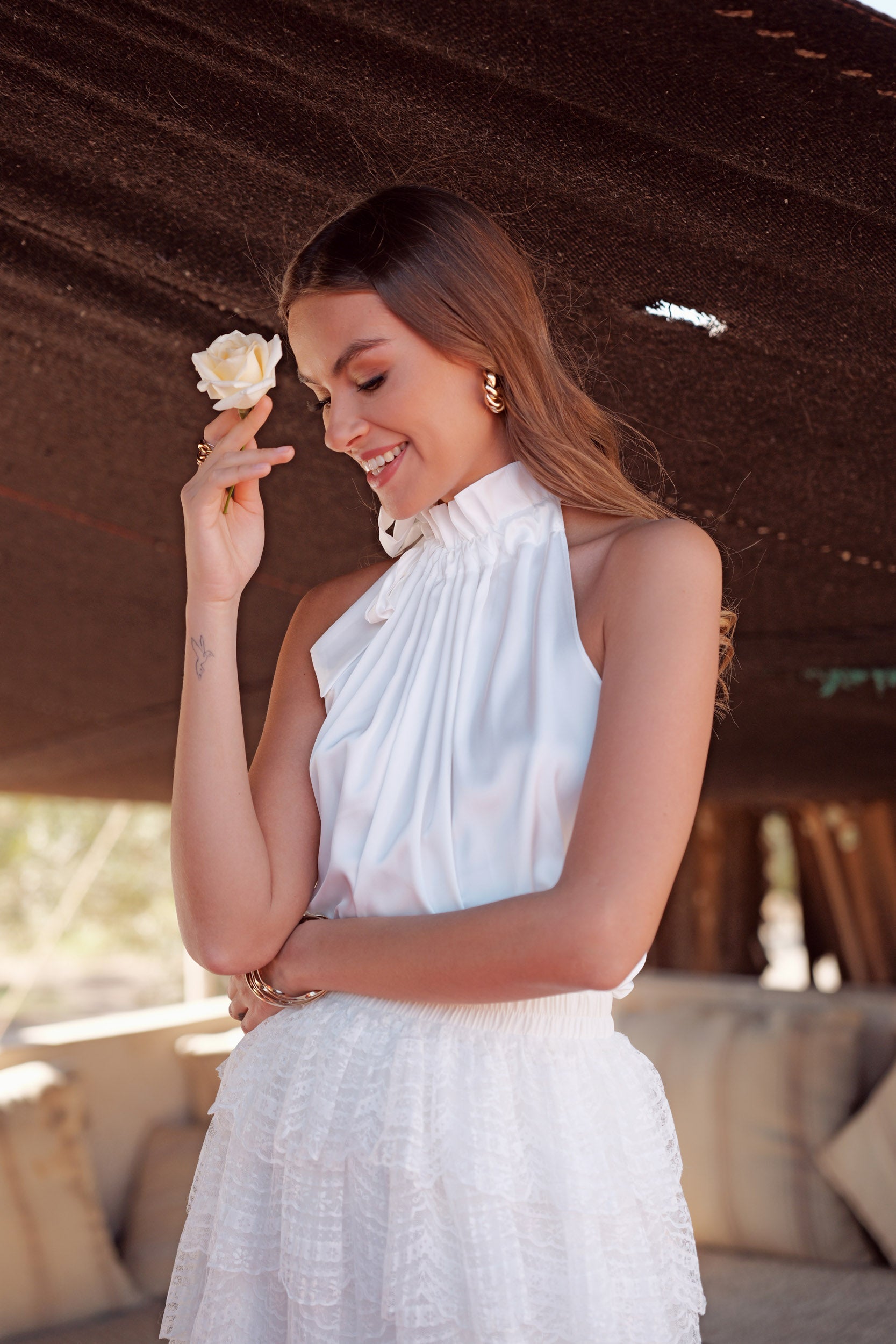Top satiné Elisabeth
