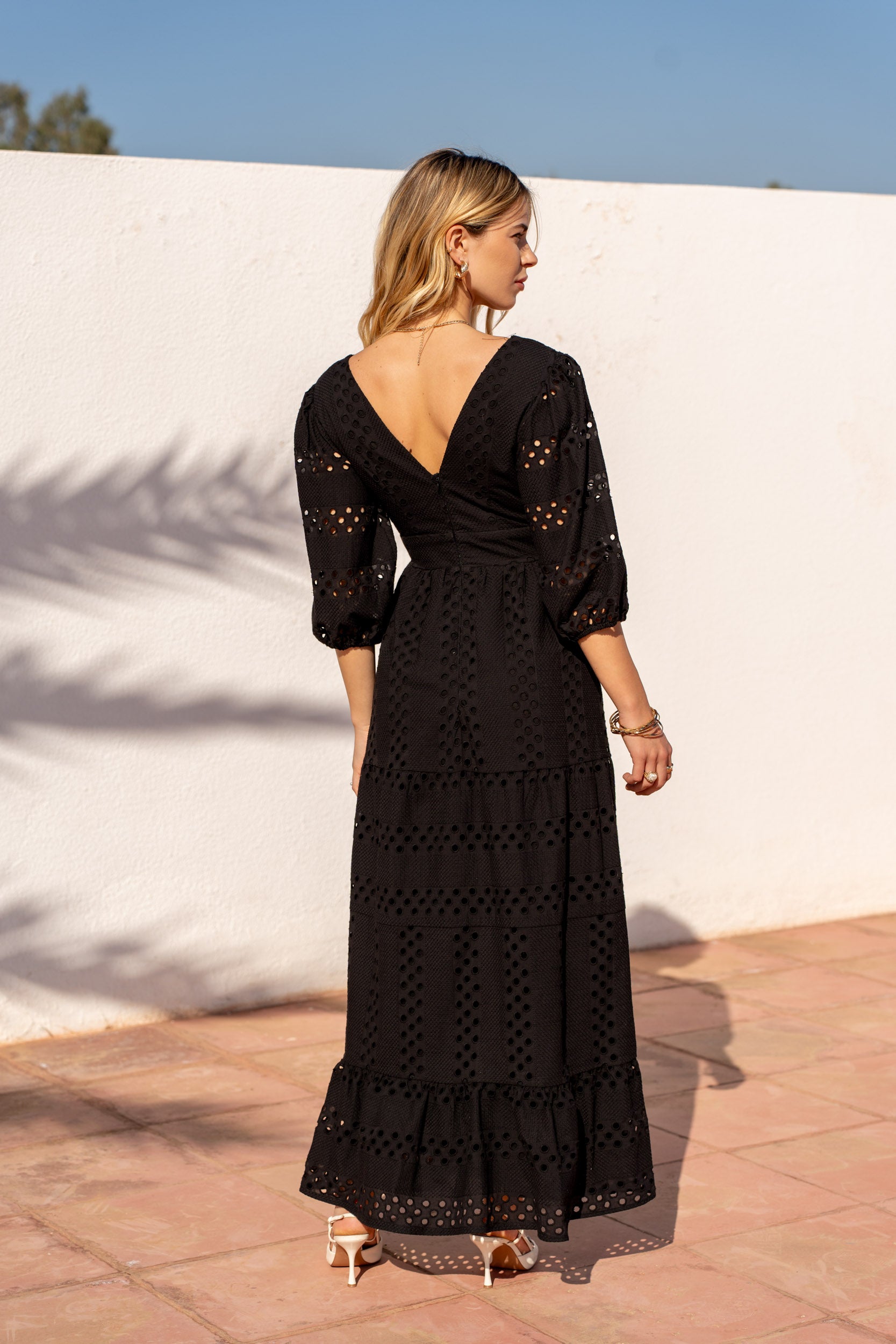 Short silk printed Saint-Tropez dress