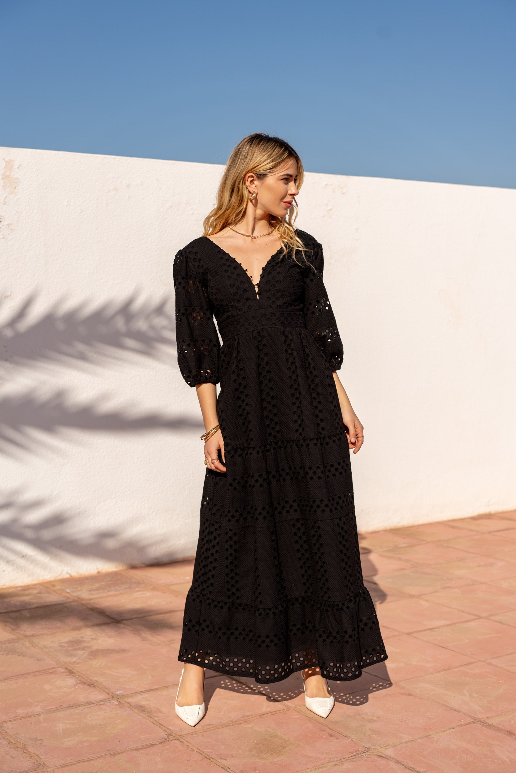 Short silk printed Saint-Tropez dress