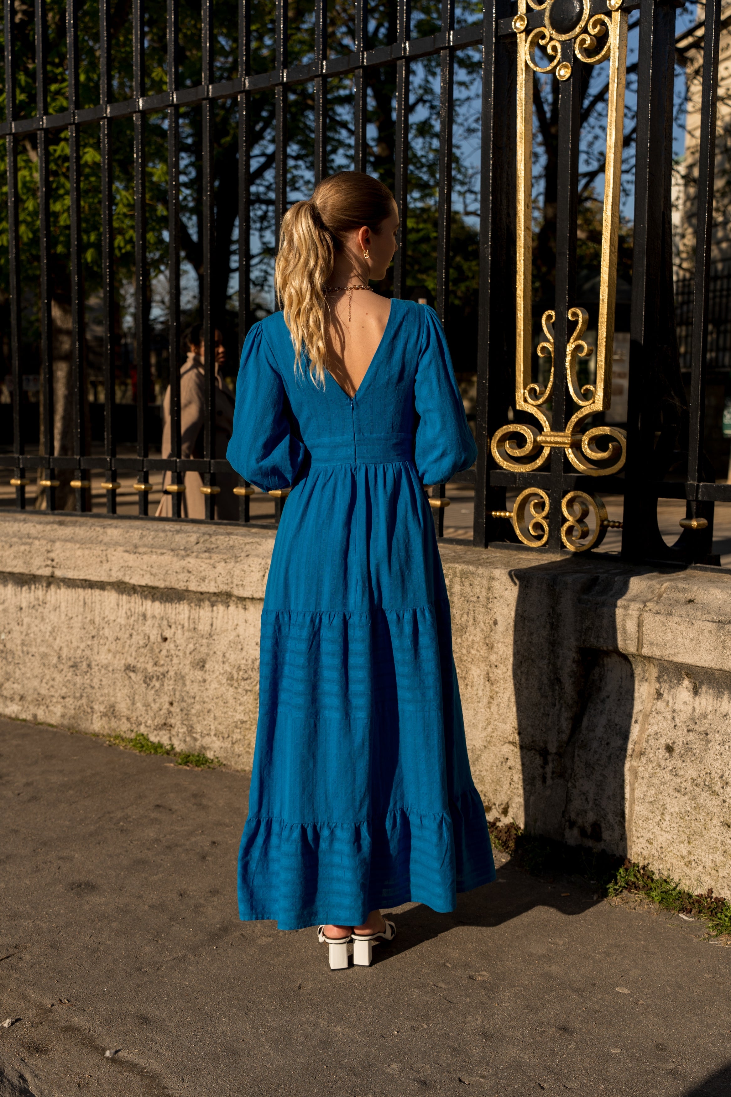 Short silk printed Saint-Tropez dress