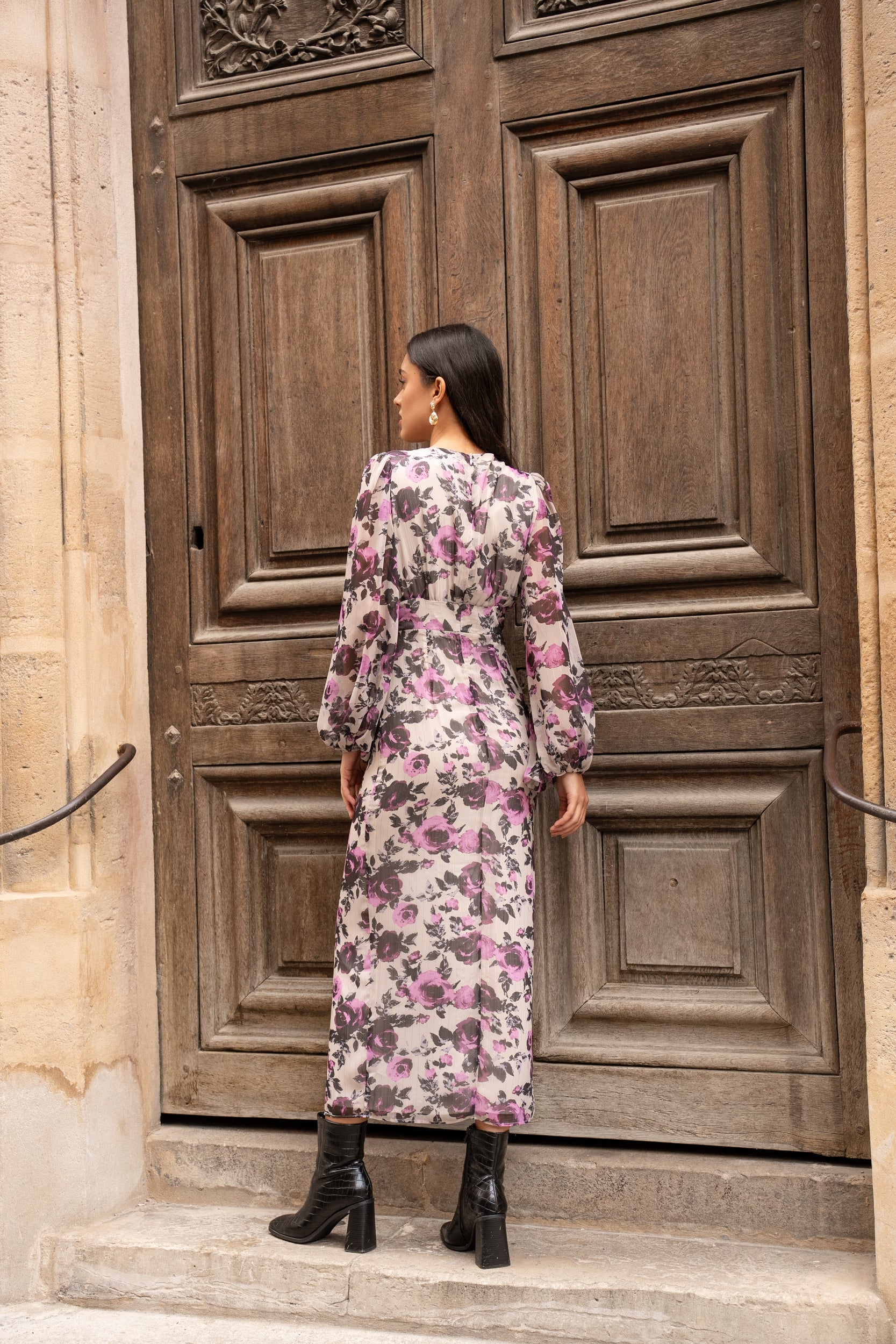 Short silk printed Saint-Tropez dress