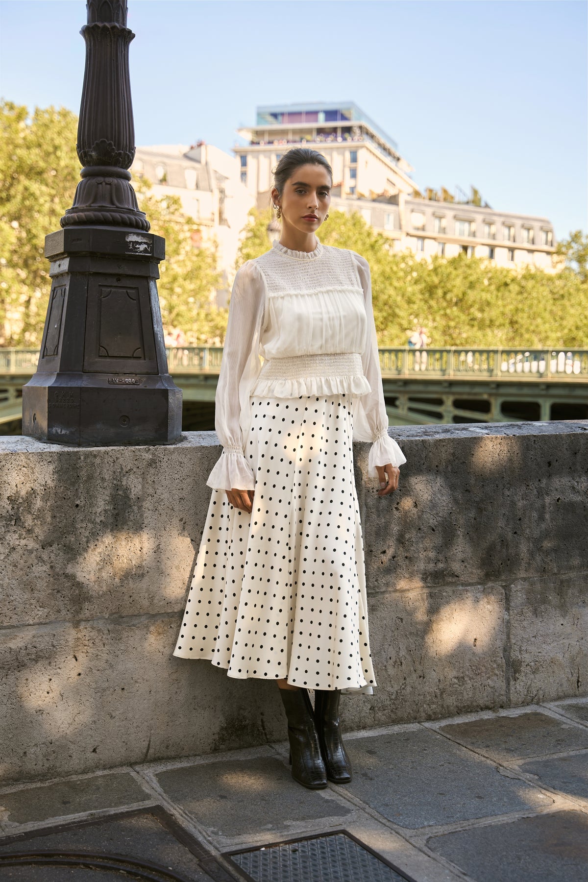 Blouse Rena romantique smockée