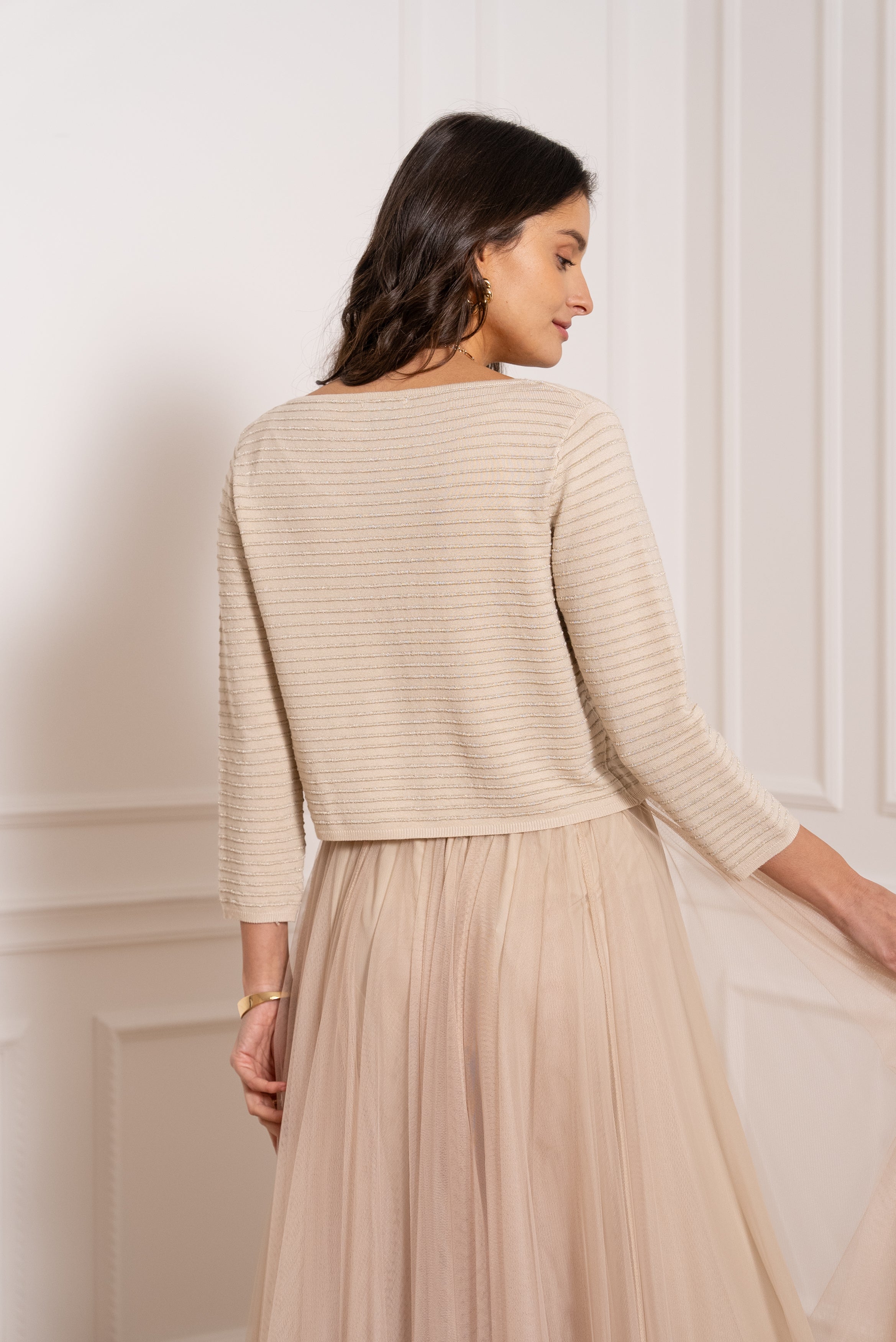 Shiny lurex tank top