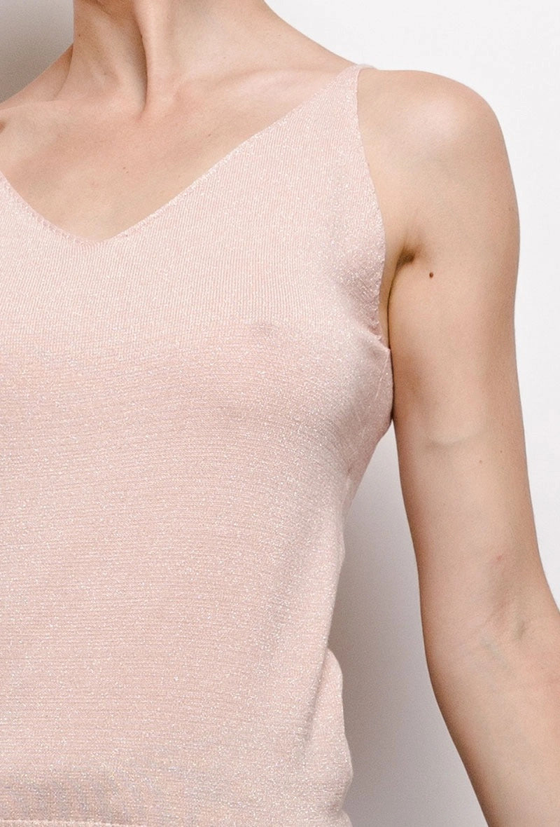 Shiny lurex tank top