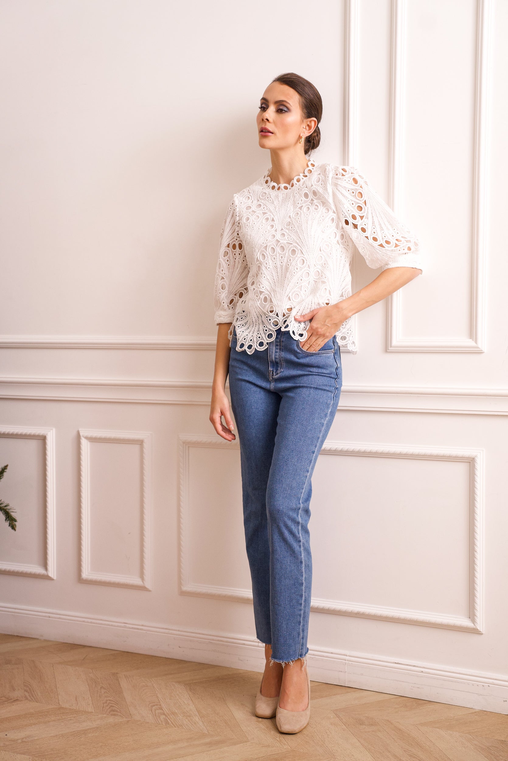 Eléanore lace blouse