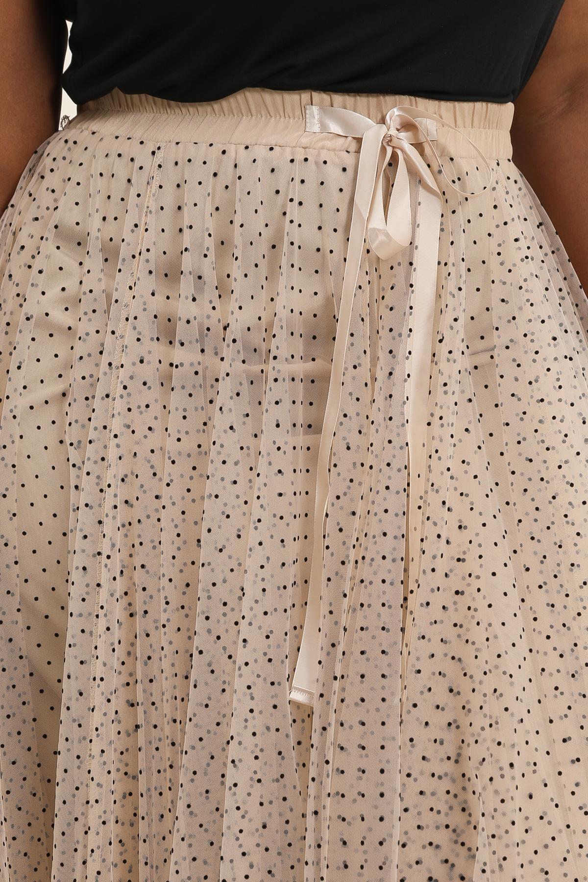 Jupe Aria en tulle plumetis à pois