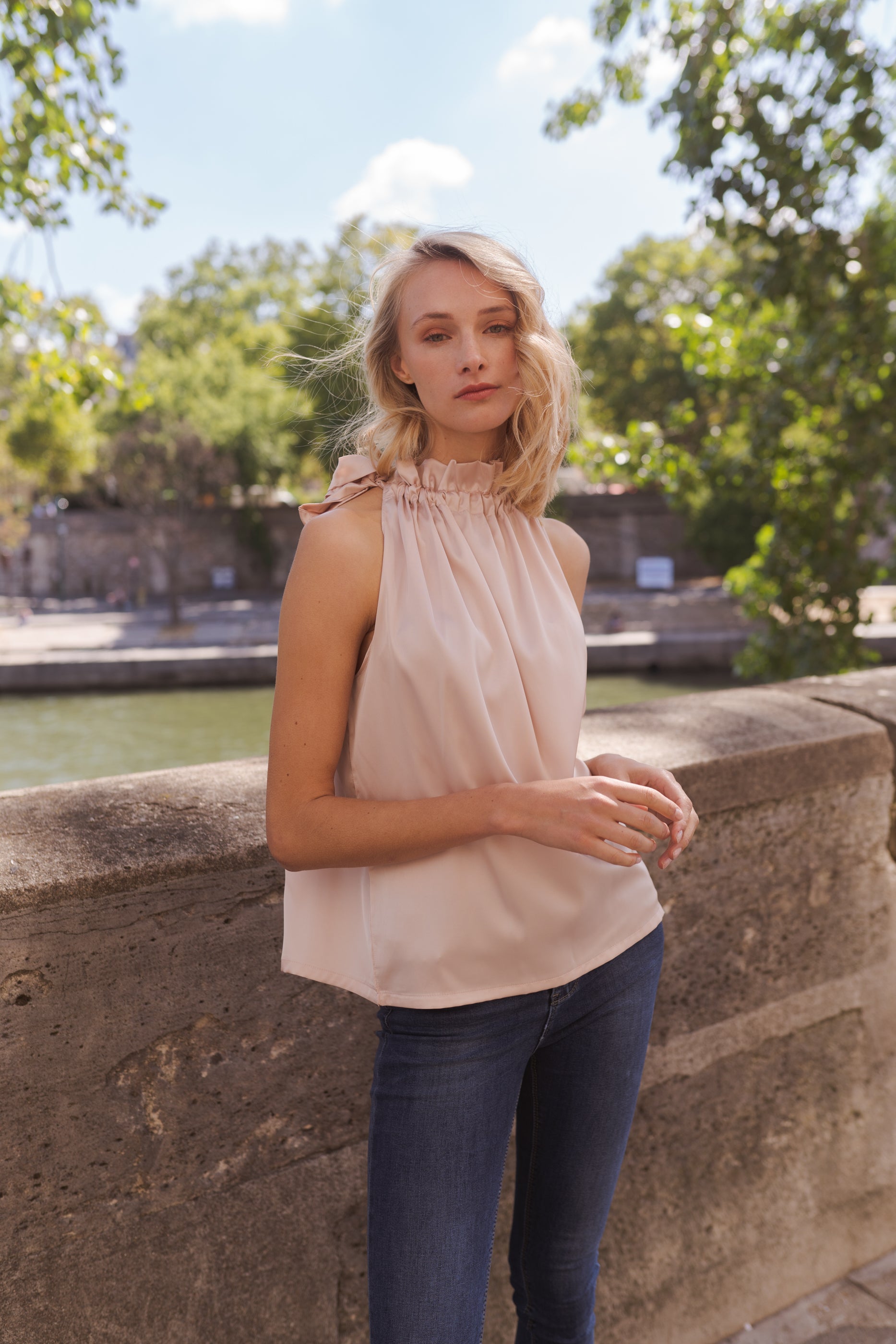 Top satiné Elisabeth