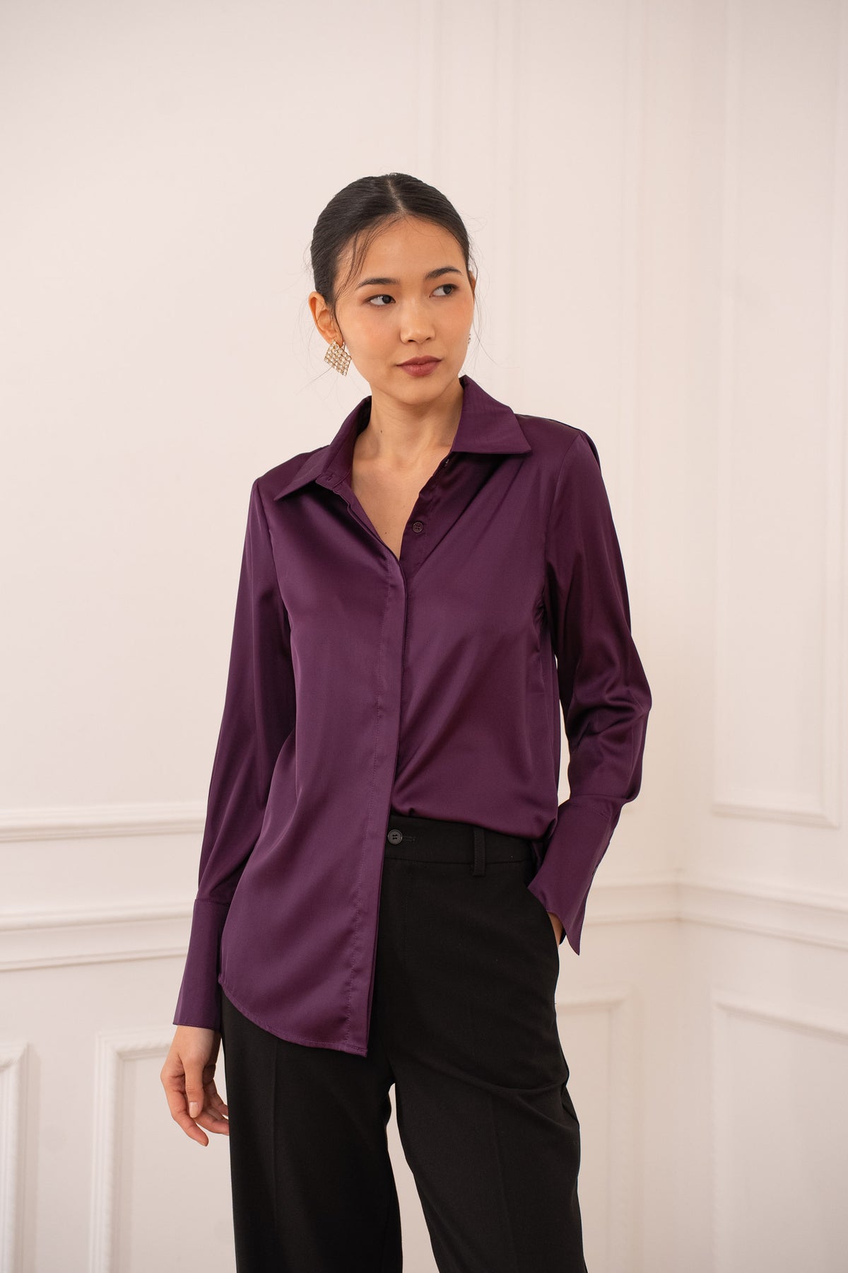 Chemise Léa en satin