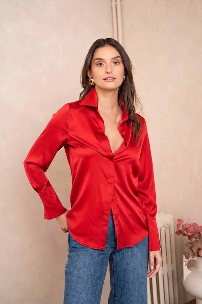 Chemise Léa en satin