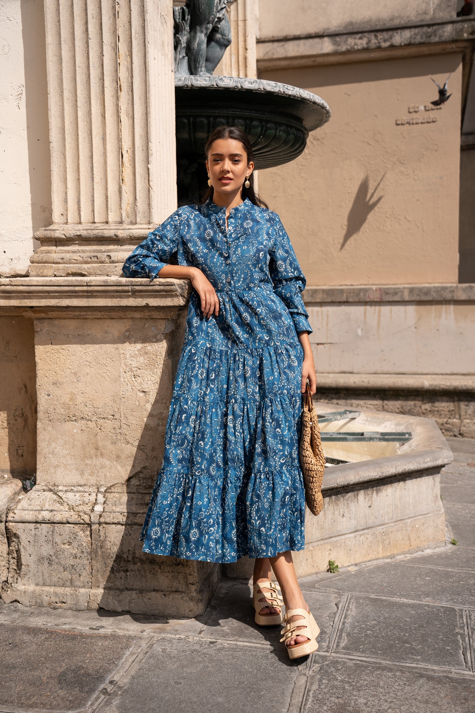 Long dress Marbella silk viscose