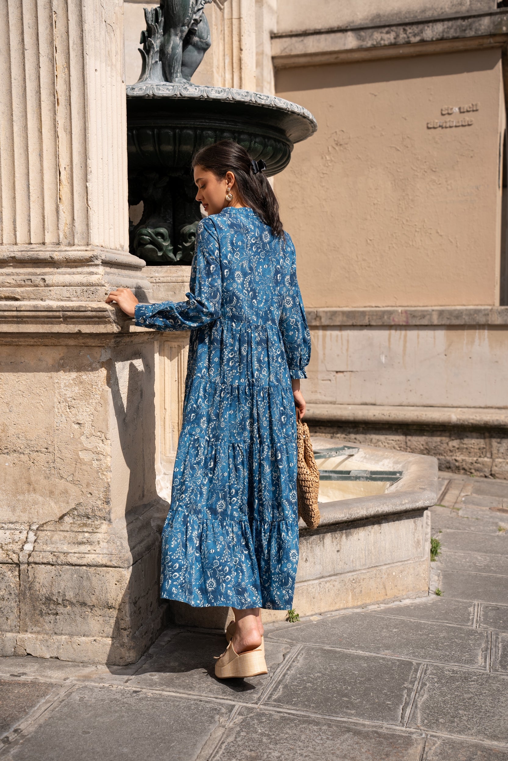 Long dress Marbella silk viscose