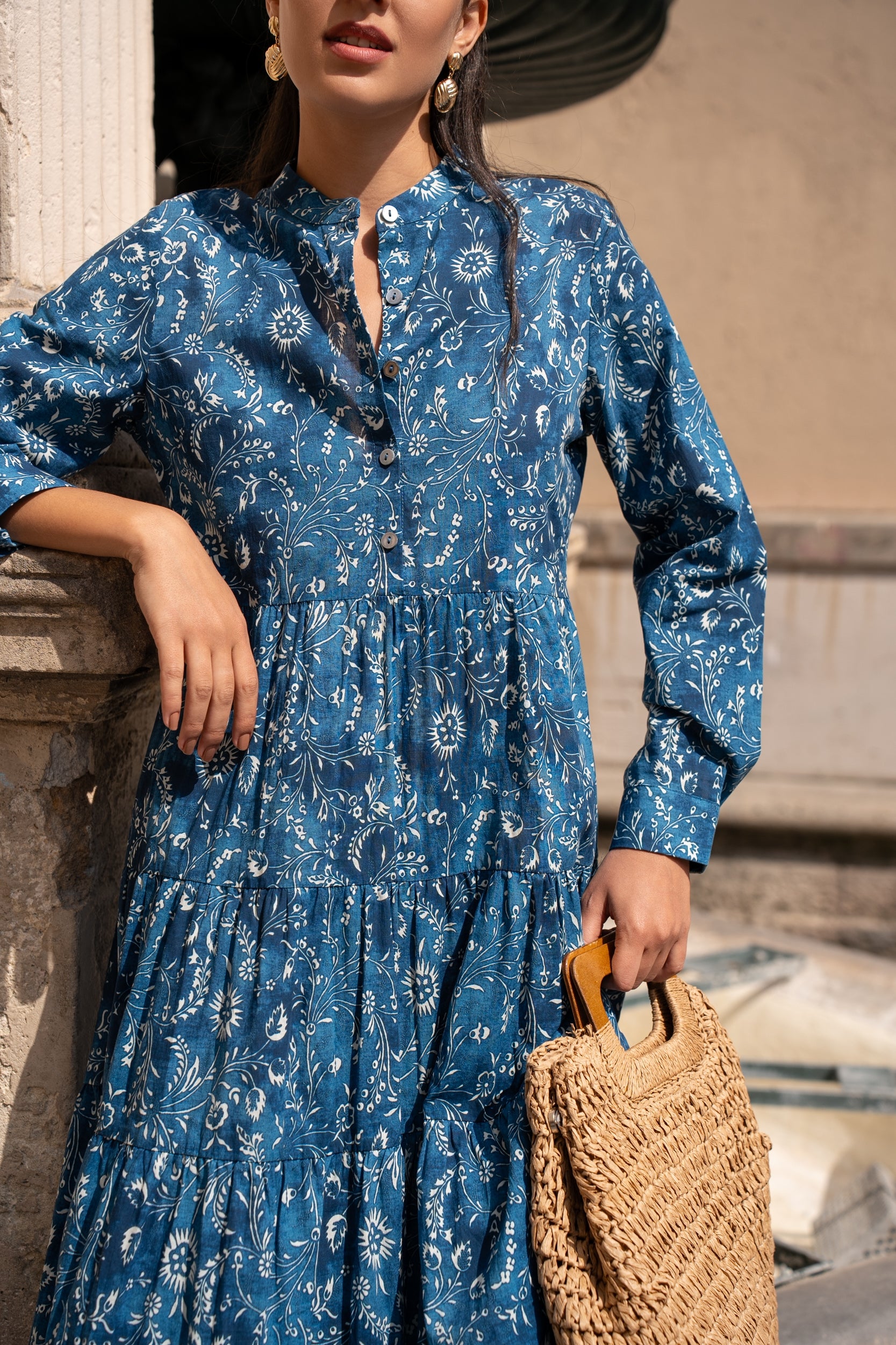 Long dress Marbella silk viscose