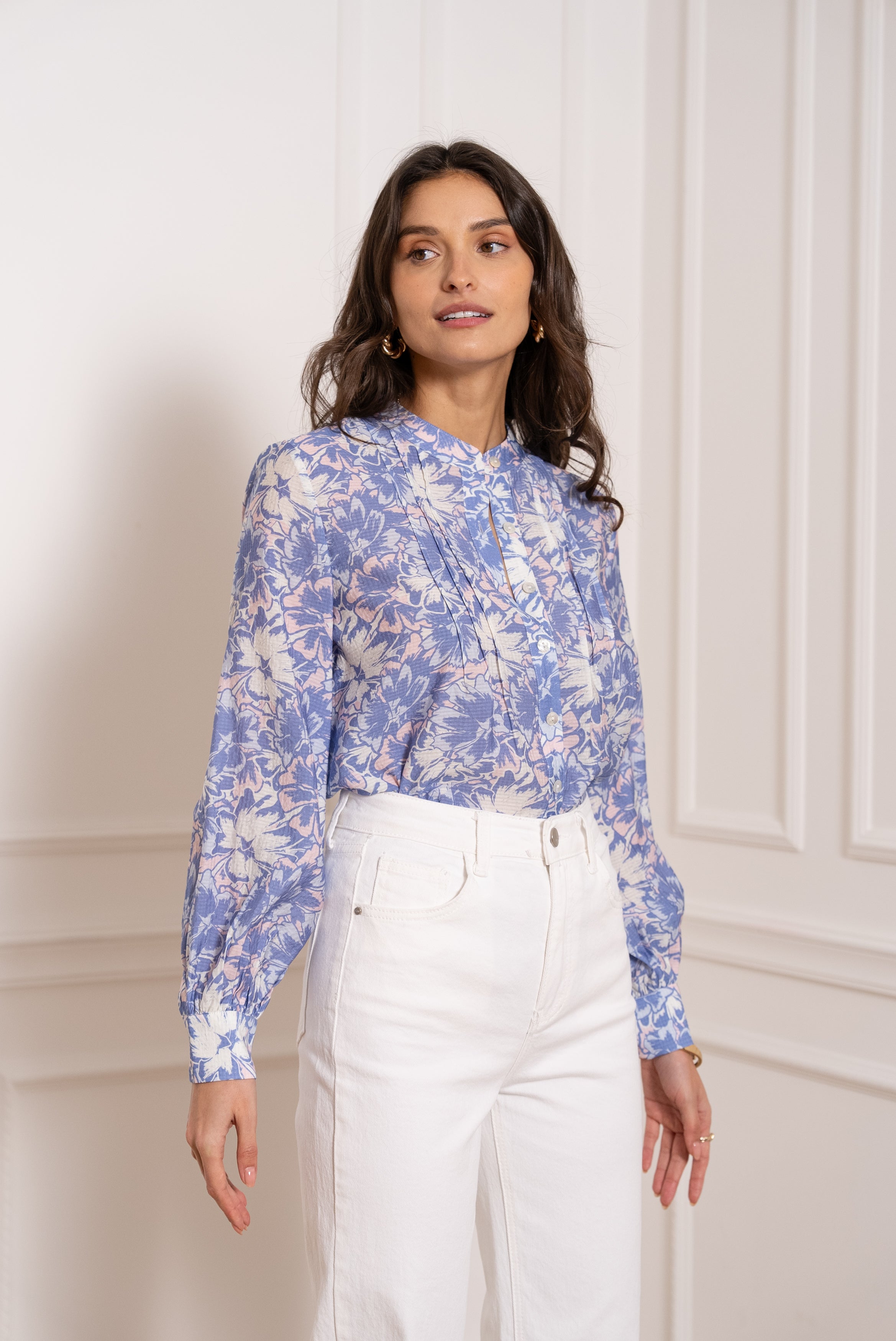Blouse chemisier Théa imprimé