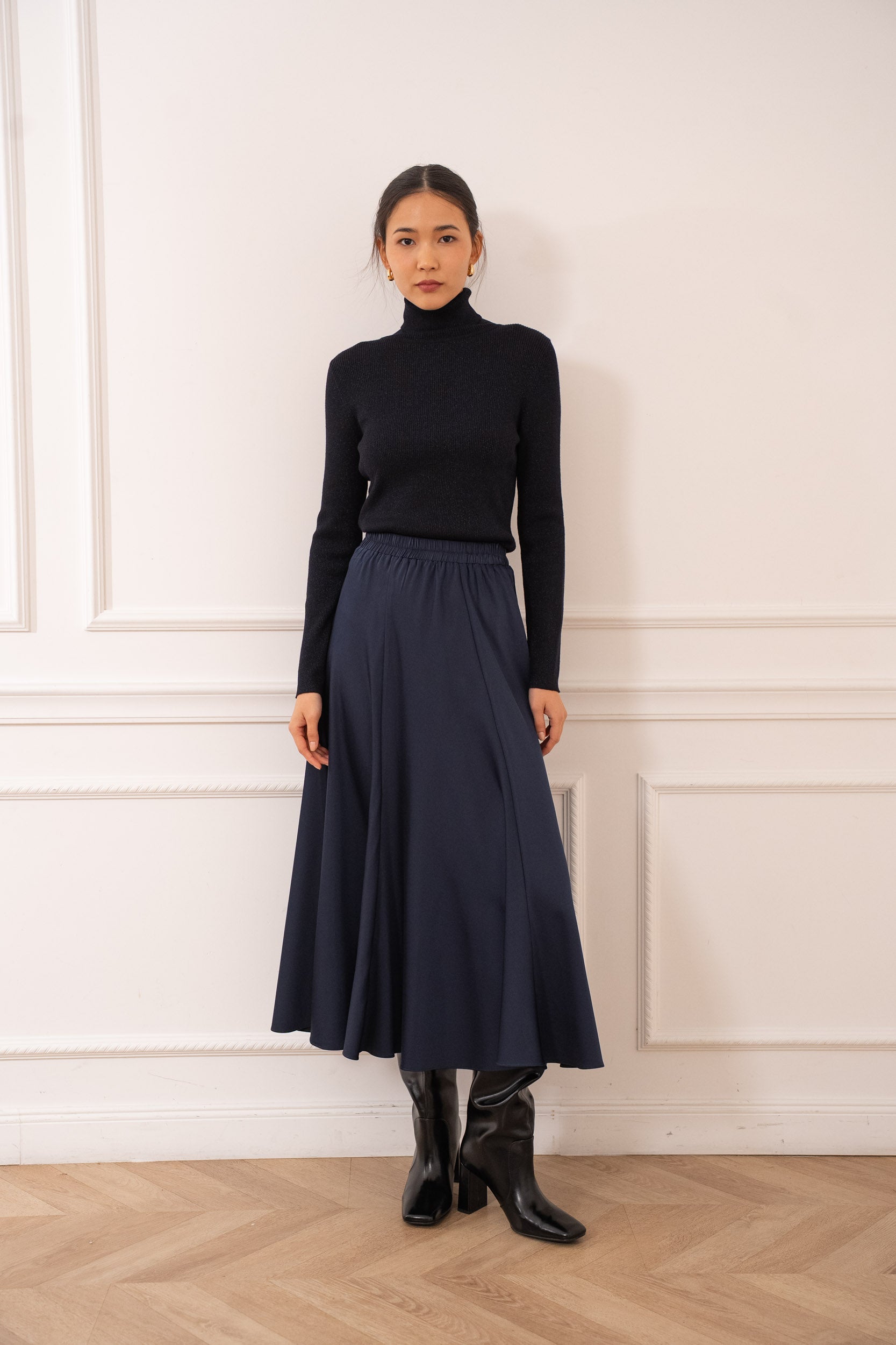 Jupe sirène Valentine en satin