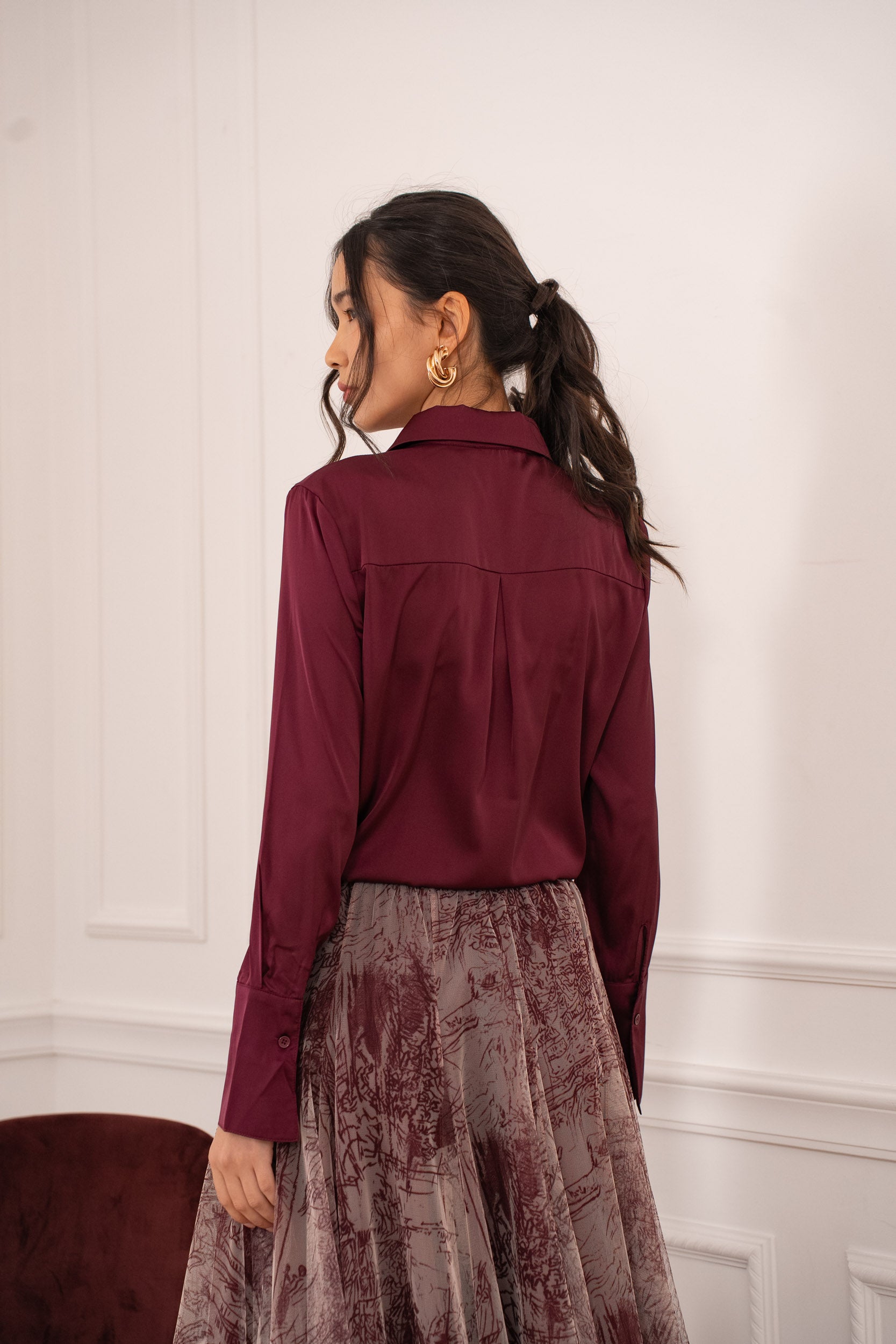 Chemise Léa en satin