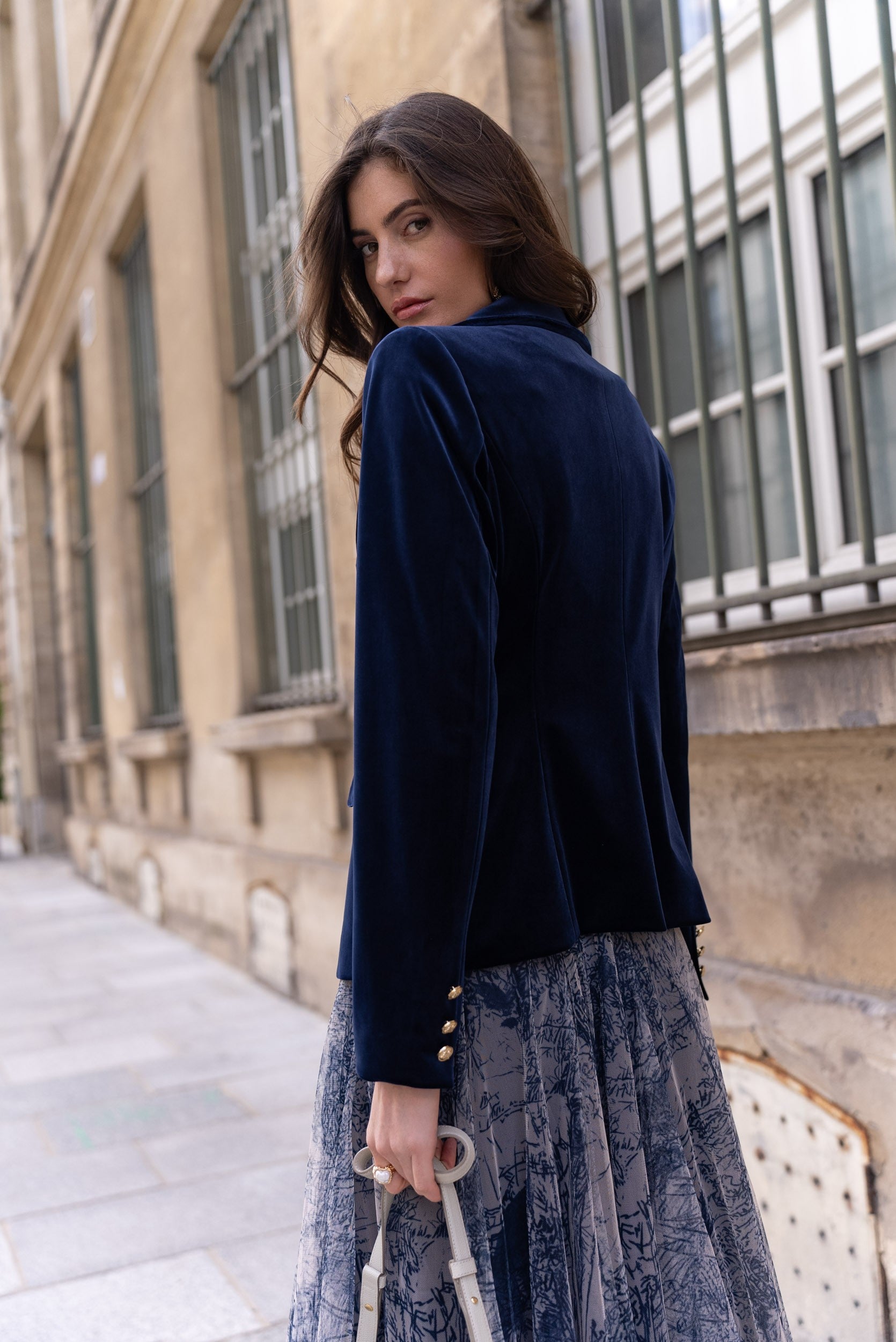 Veste Blazer Gabrielle en velours