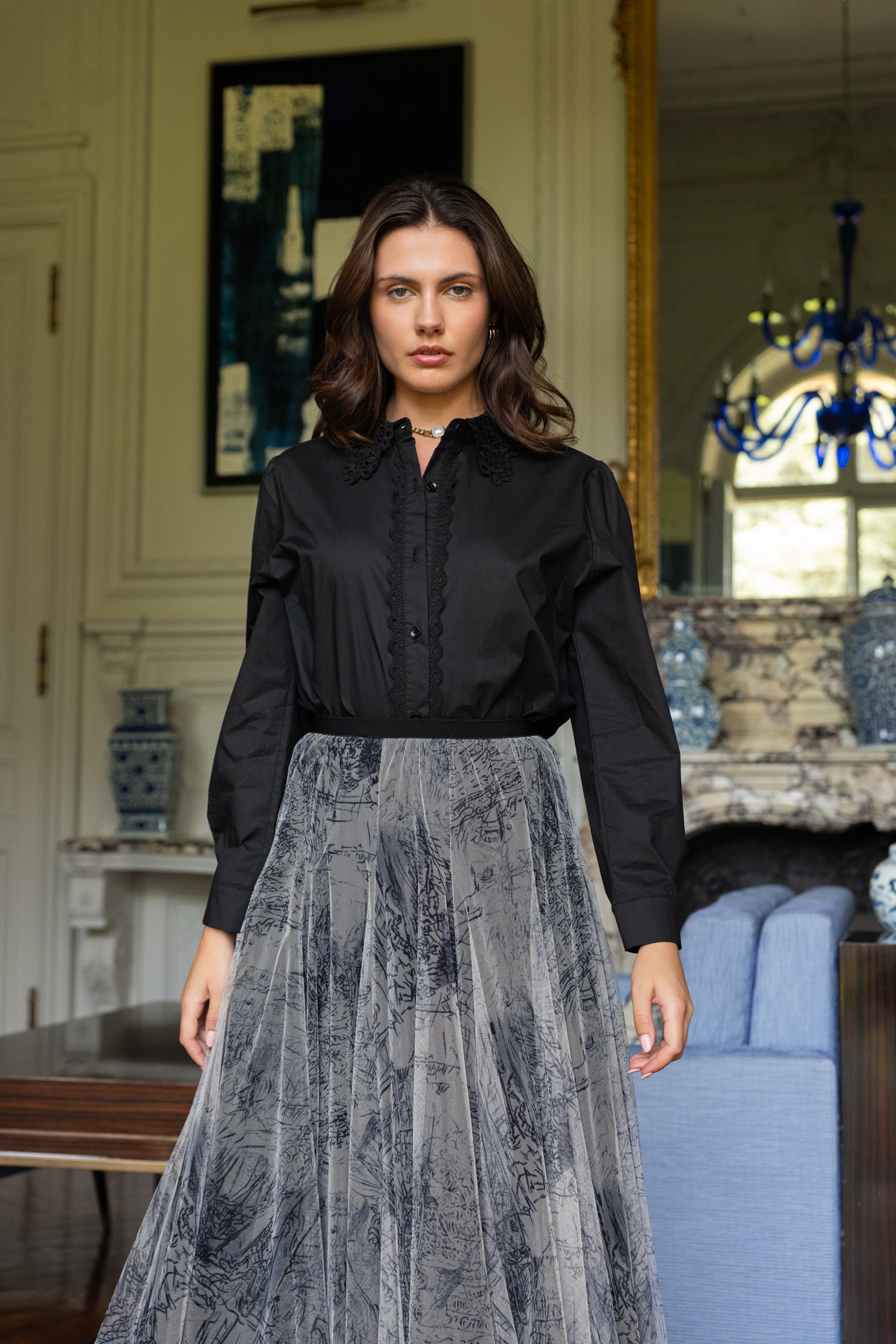 Chemise Victorine en coton