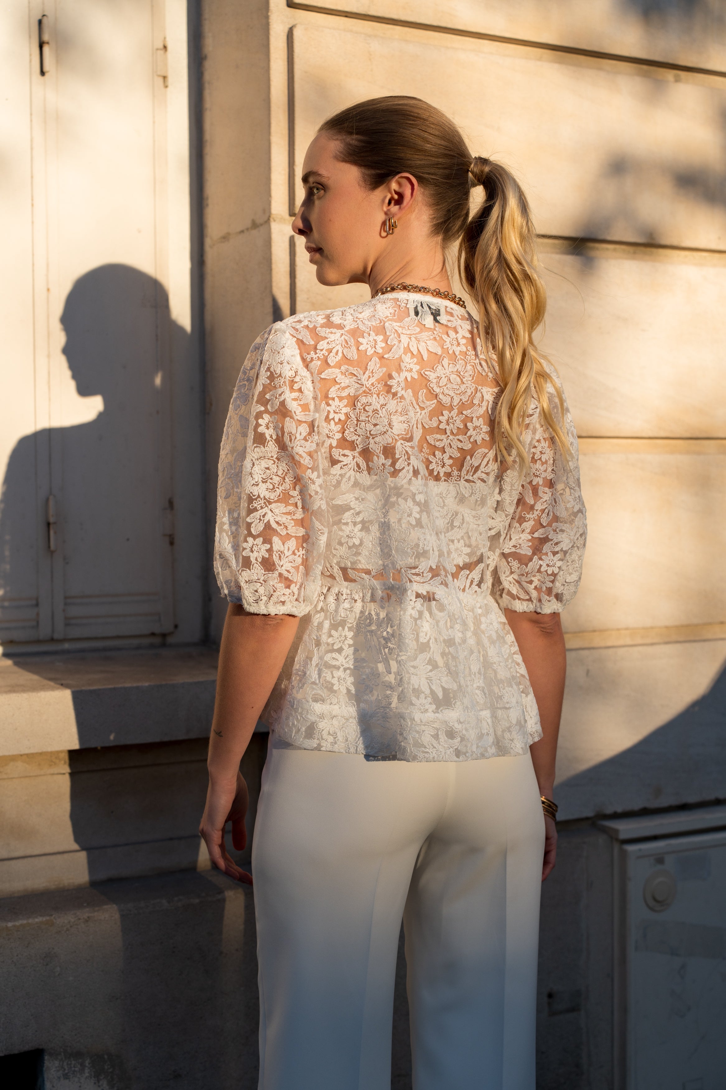 Shiny lurex tank top