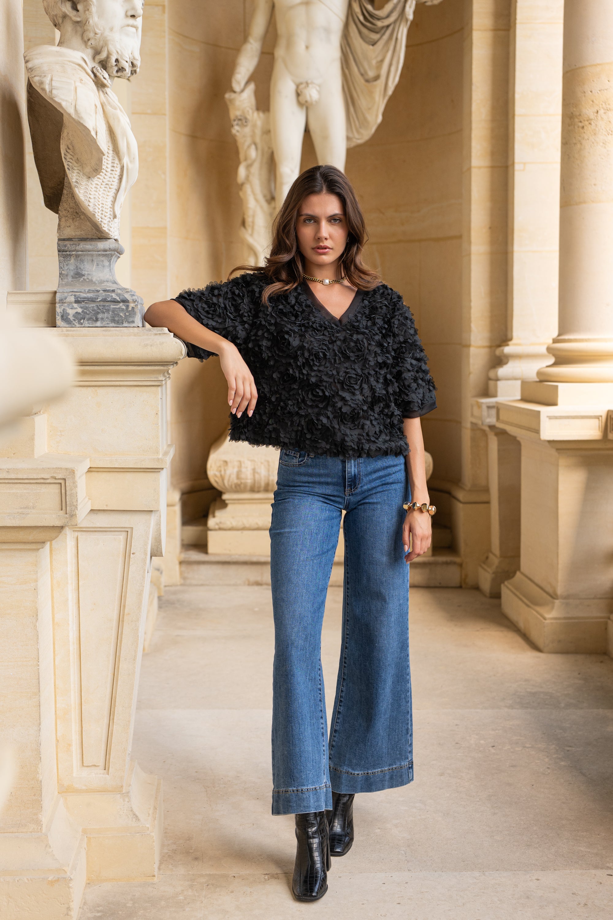 Shiny lurex tank top