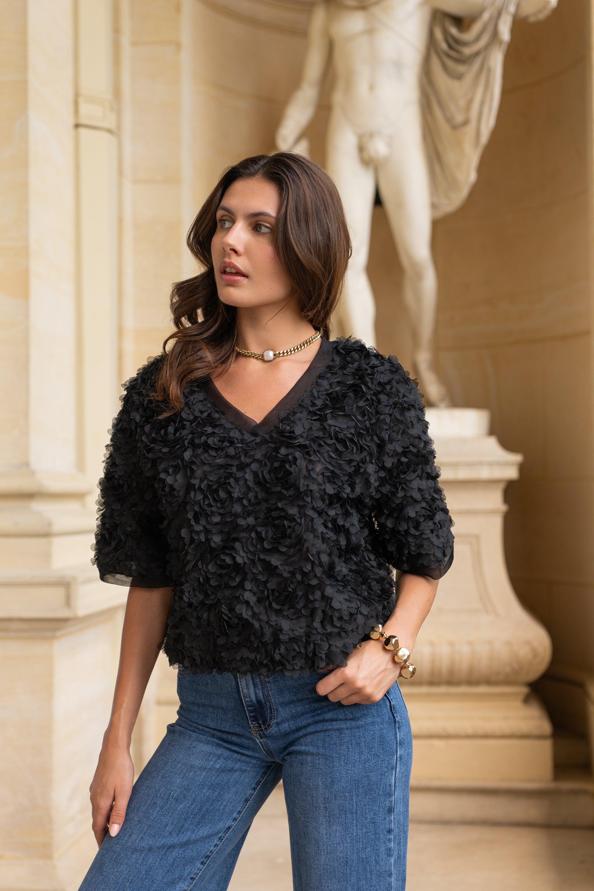 Shiny lurex tank top