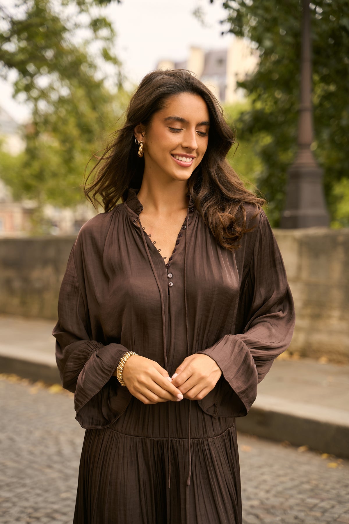 Ariane turtleneck lace blouse
