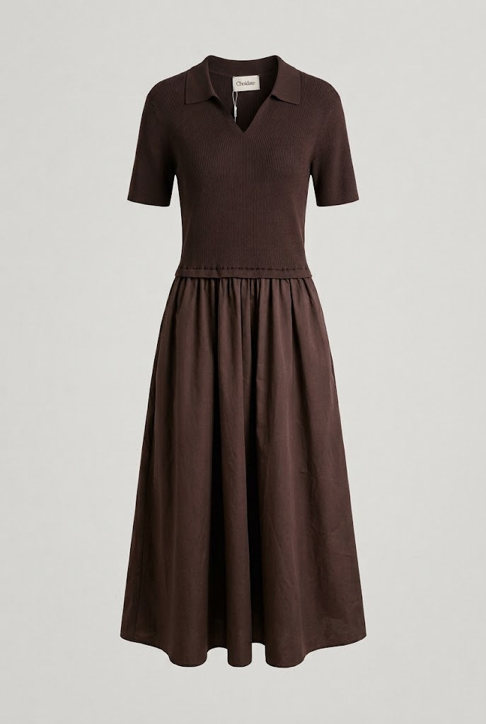Robe bi-matière Loïs