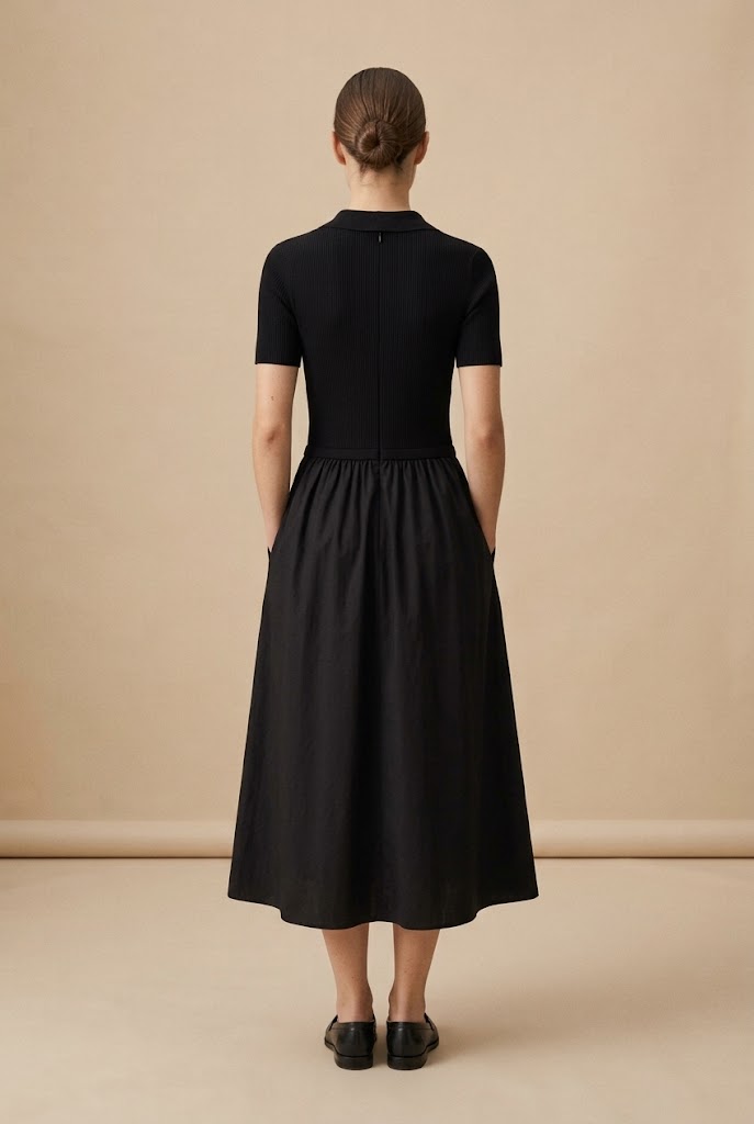 Robe bi-matière Loïs