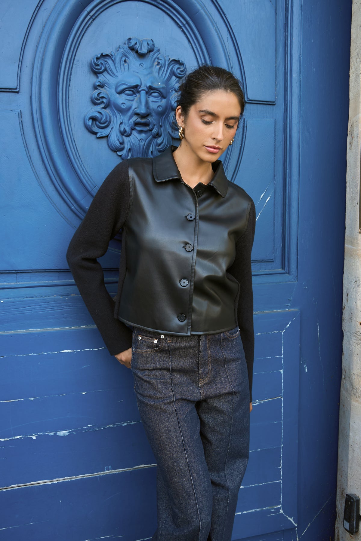 Veste bi-matière Gaëlle