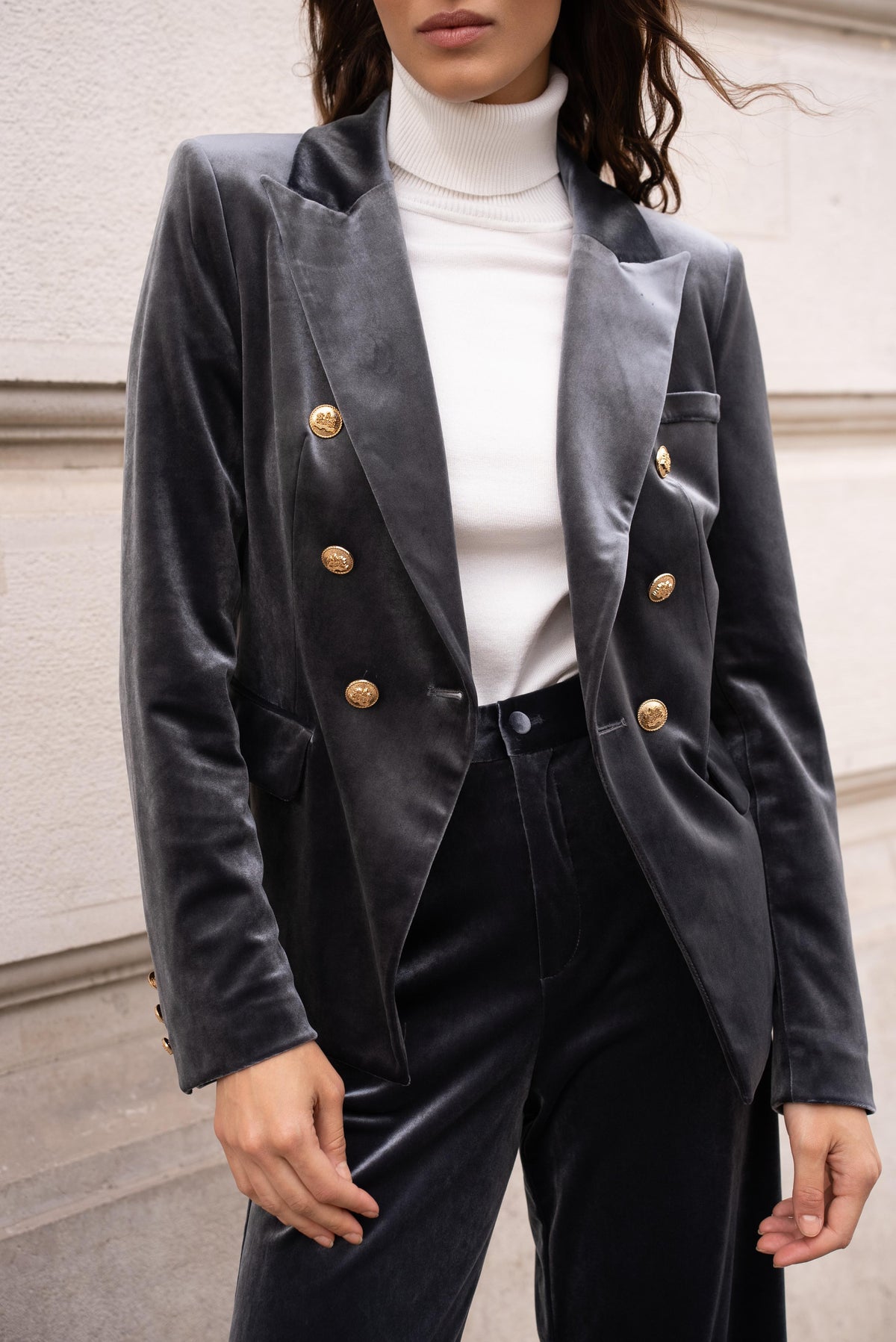 Veste Blazer Gabrielle en velours