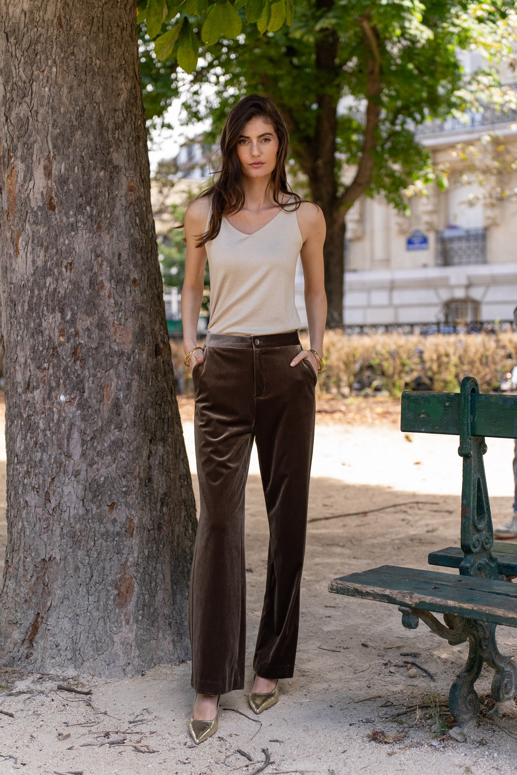 Pantalon Gabrielle en velours