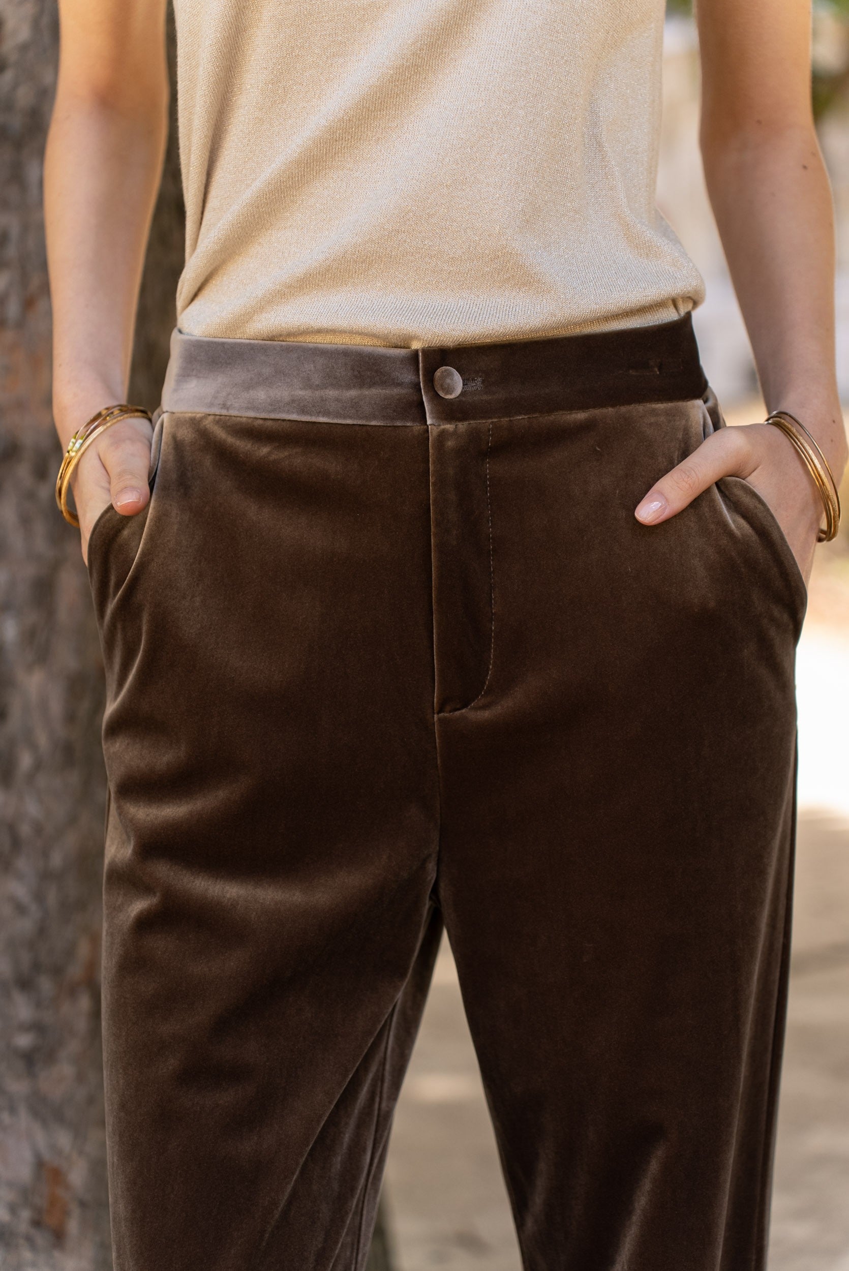 Pantalon Gabrielle en velours