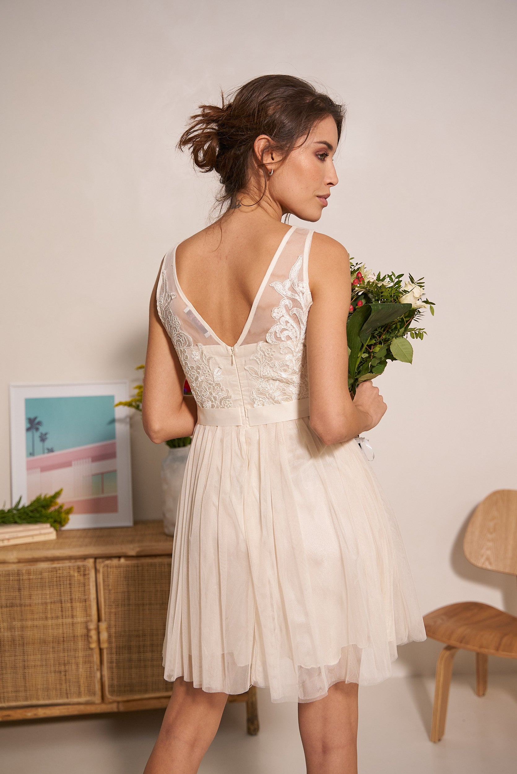 Tulle bridesmaid dress