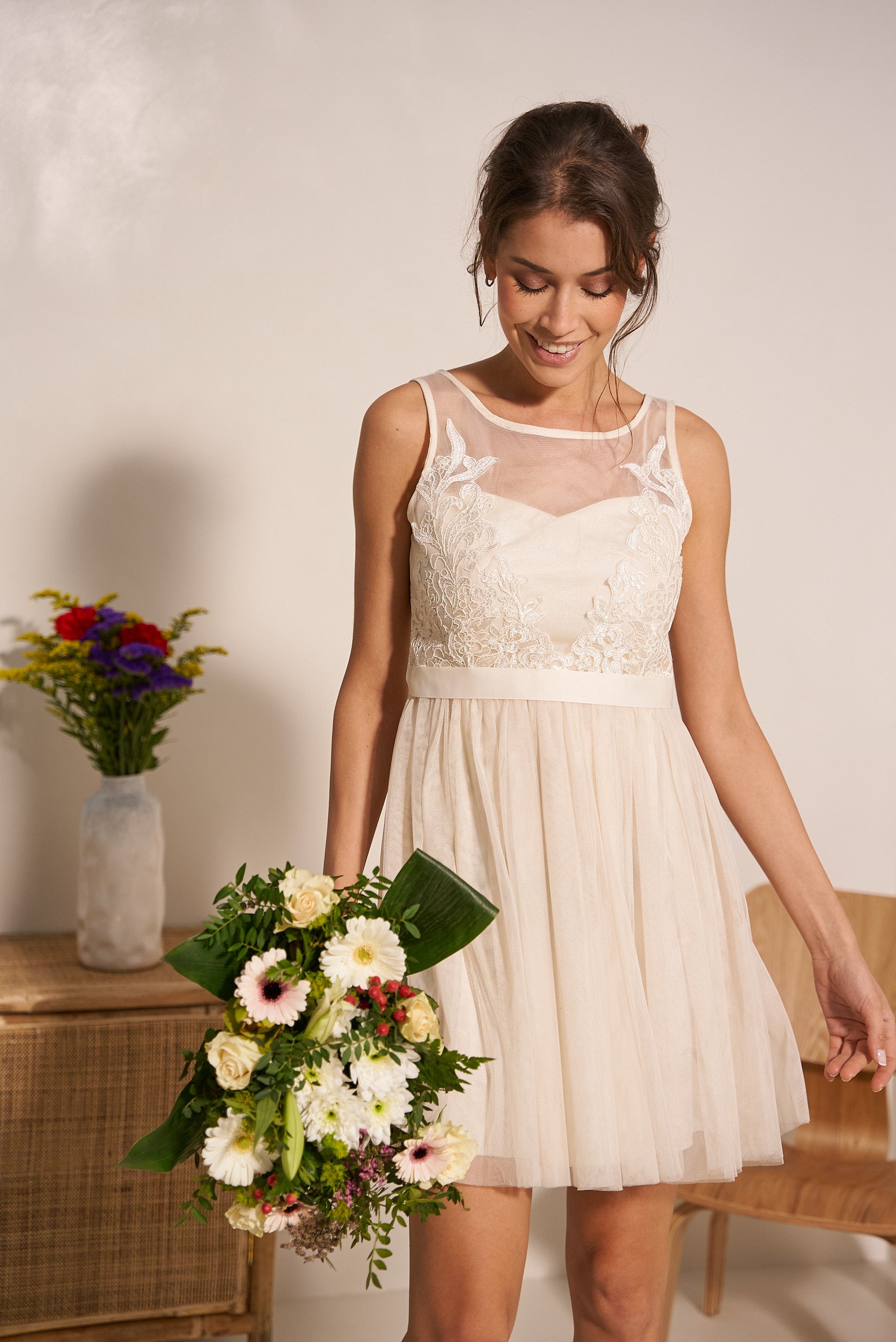 Tulle bridesmaid dress