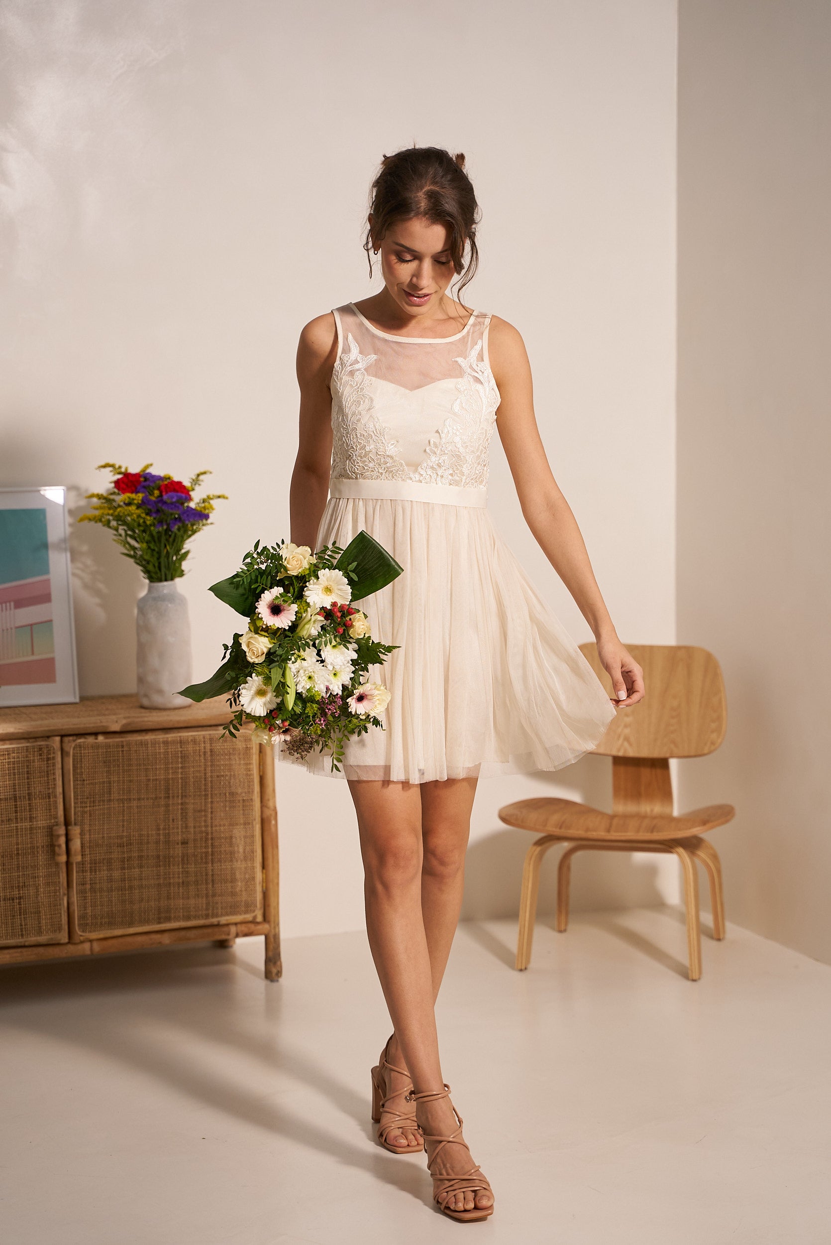 Tulle bridesmaid dress