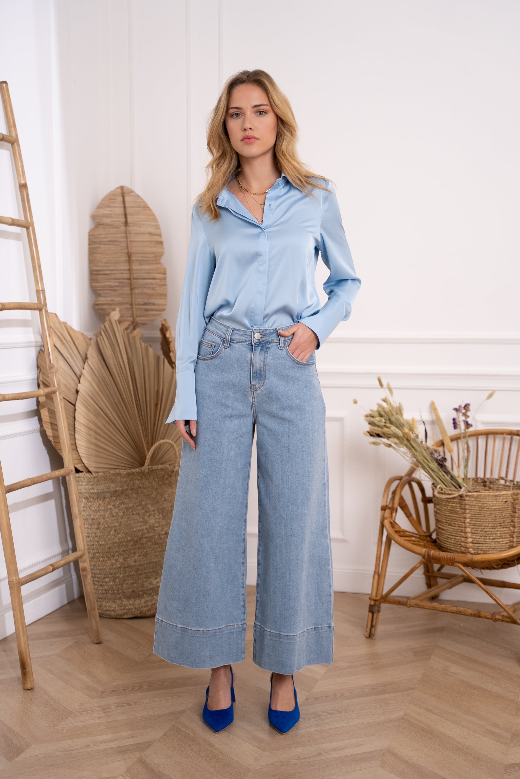 Chemise Léa en satin