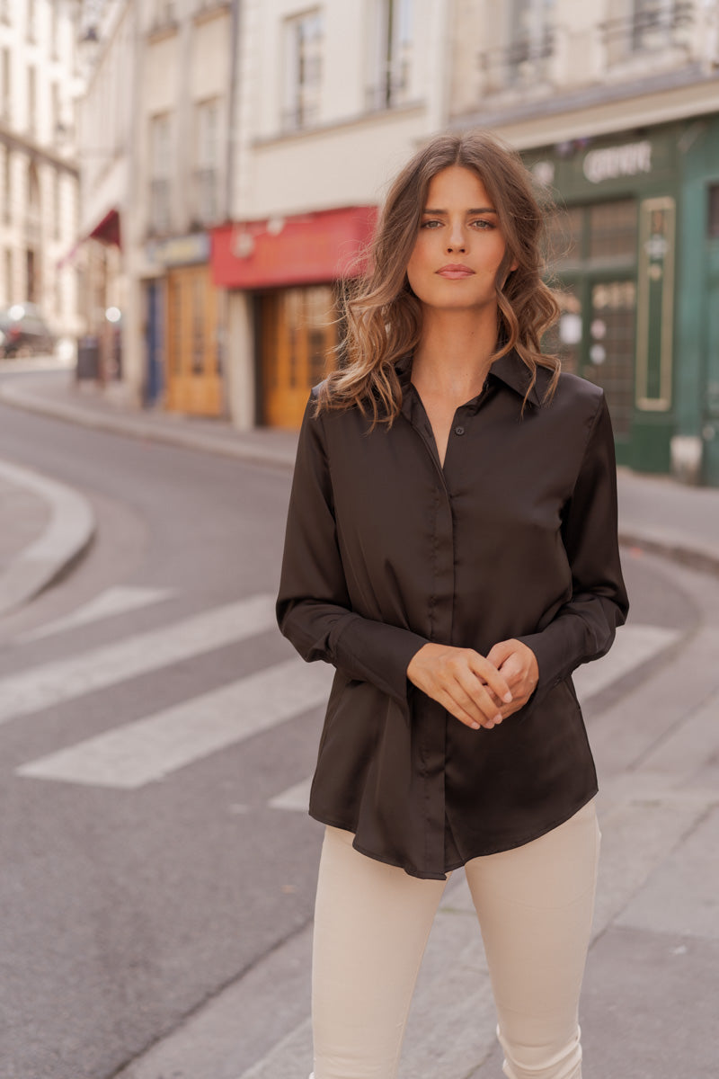 Lea satin shirt