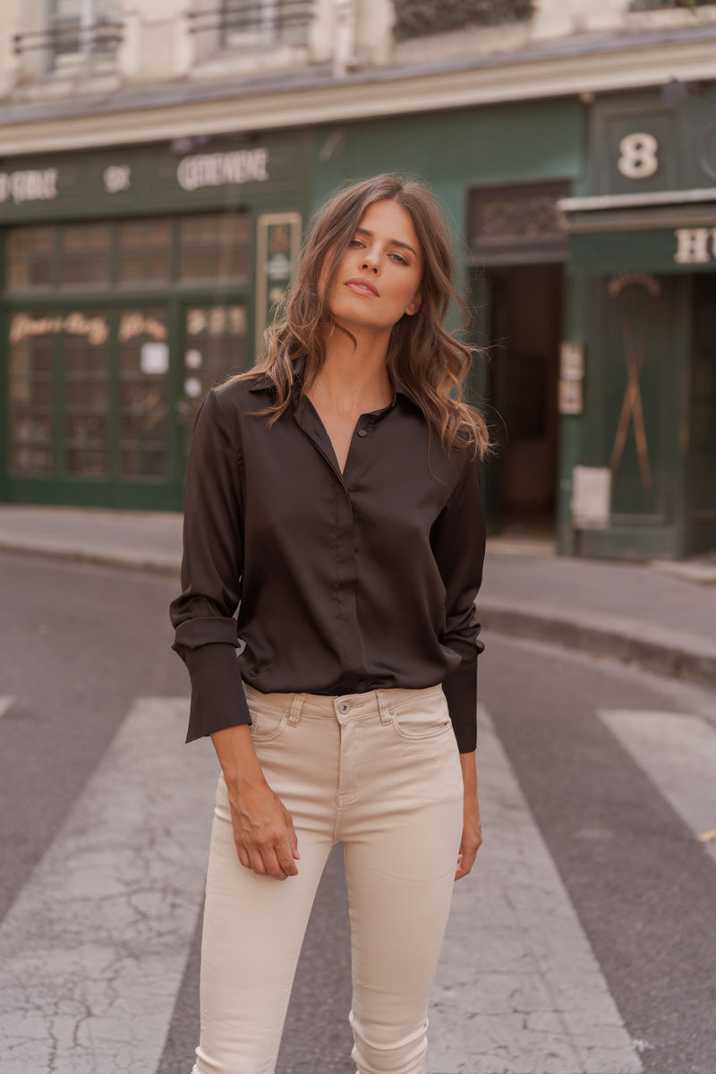 Lea satin shirt