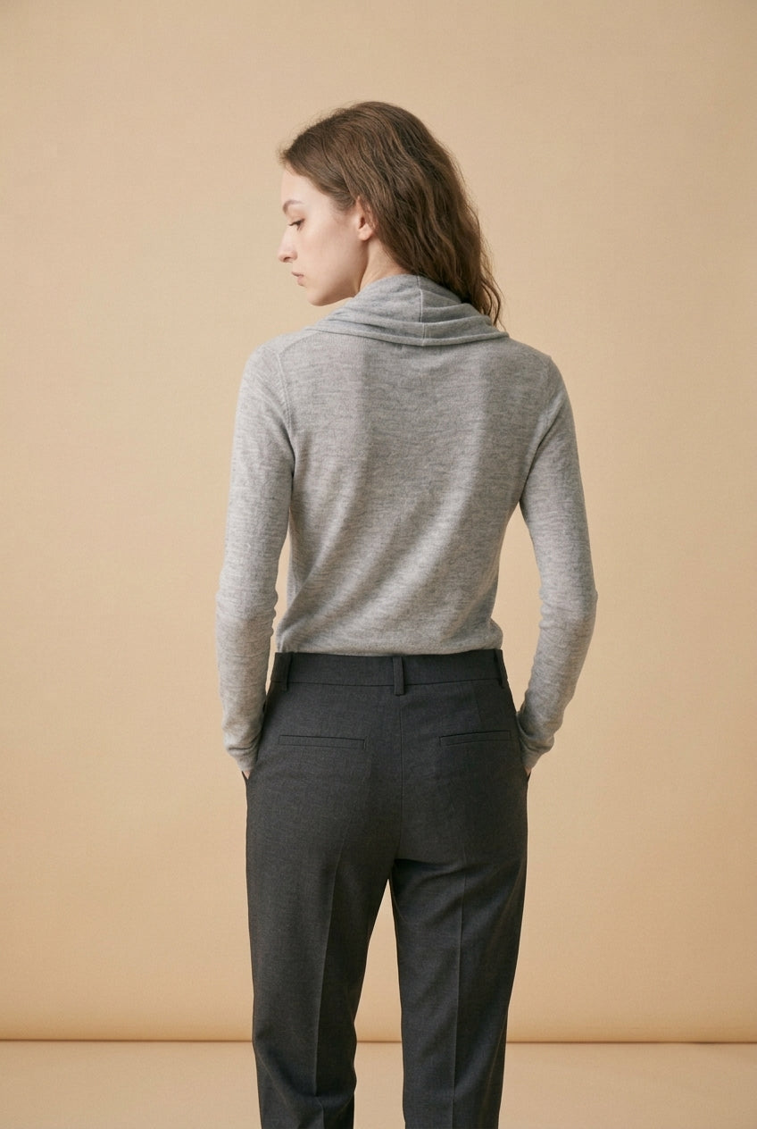 Pull Jamie en maille col foulard