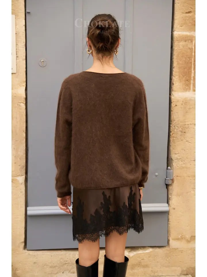 Gilet fluffy laine & cachemire